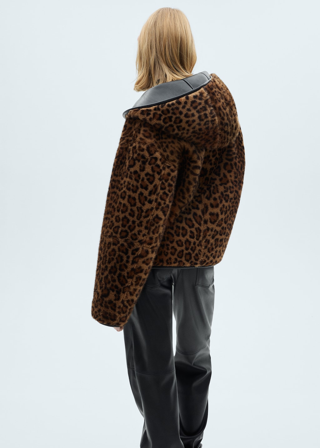 Reversible leopard-print jacket - Women | MANGO Netherlands Reversible leopard-print jacket - Women | MANGO Netherlands