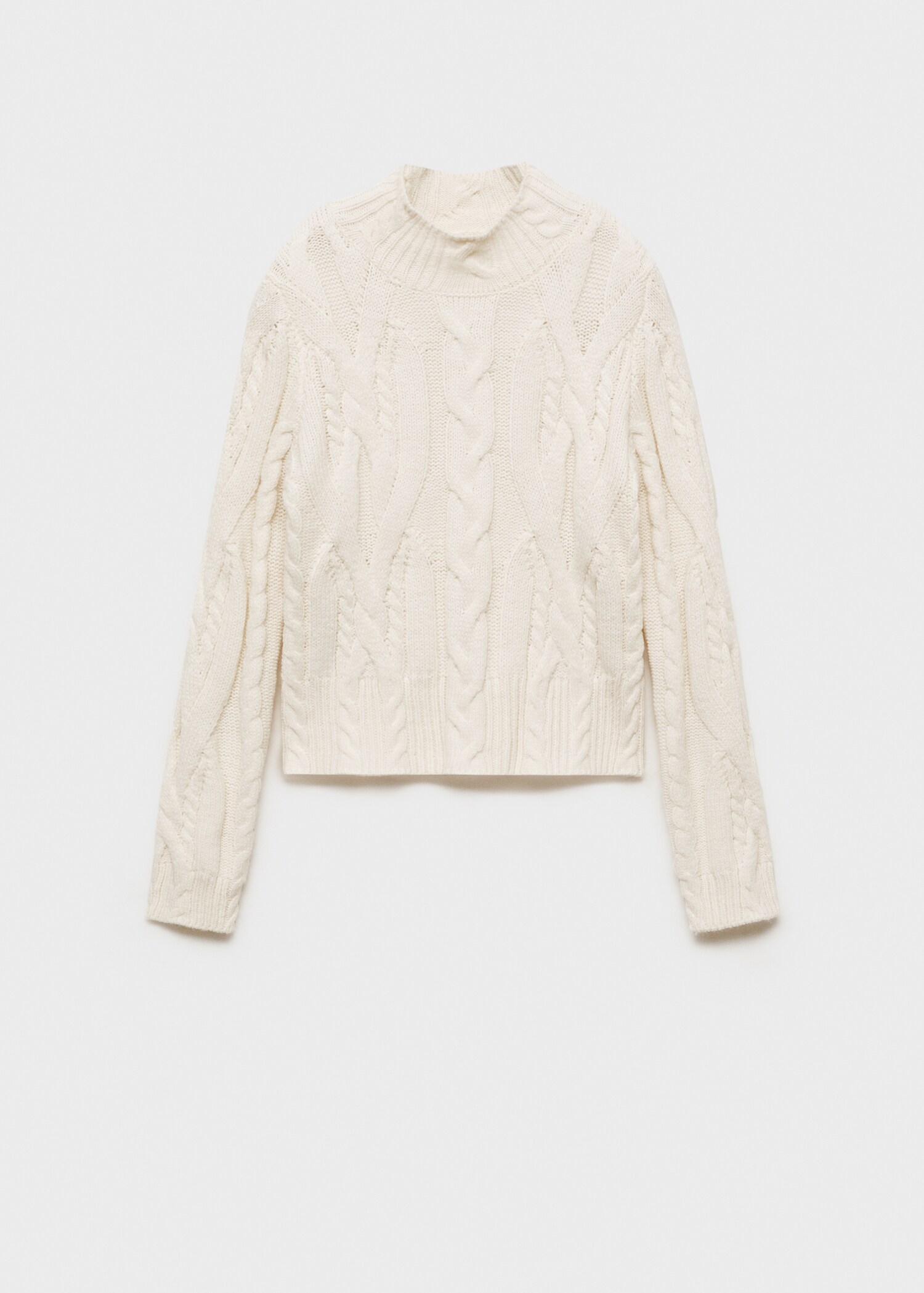 Braided sweater with perkins neck - Article without model