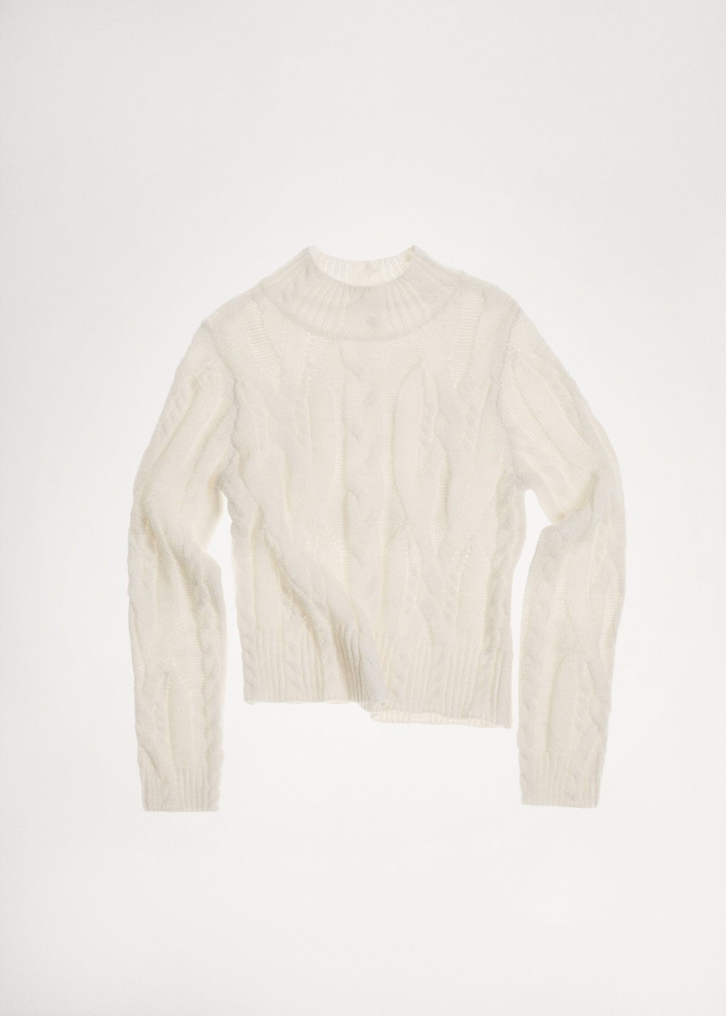 Mango Perkins-neck braided sweater thumbnail