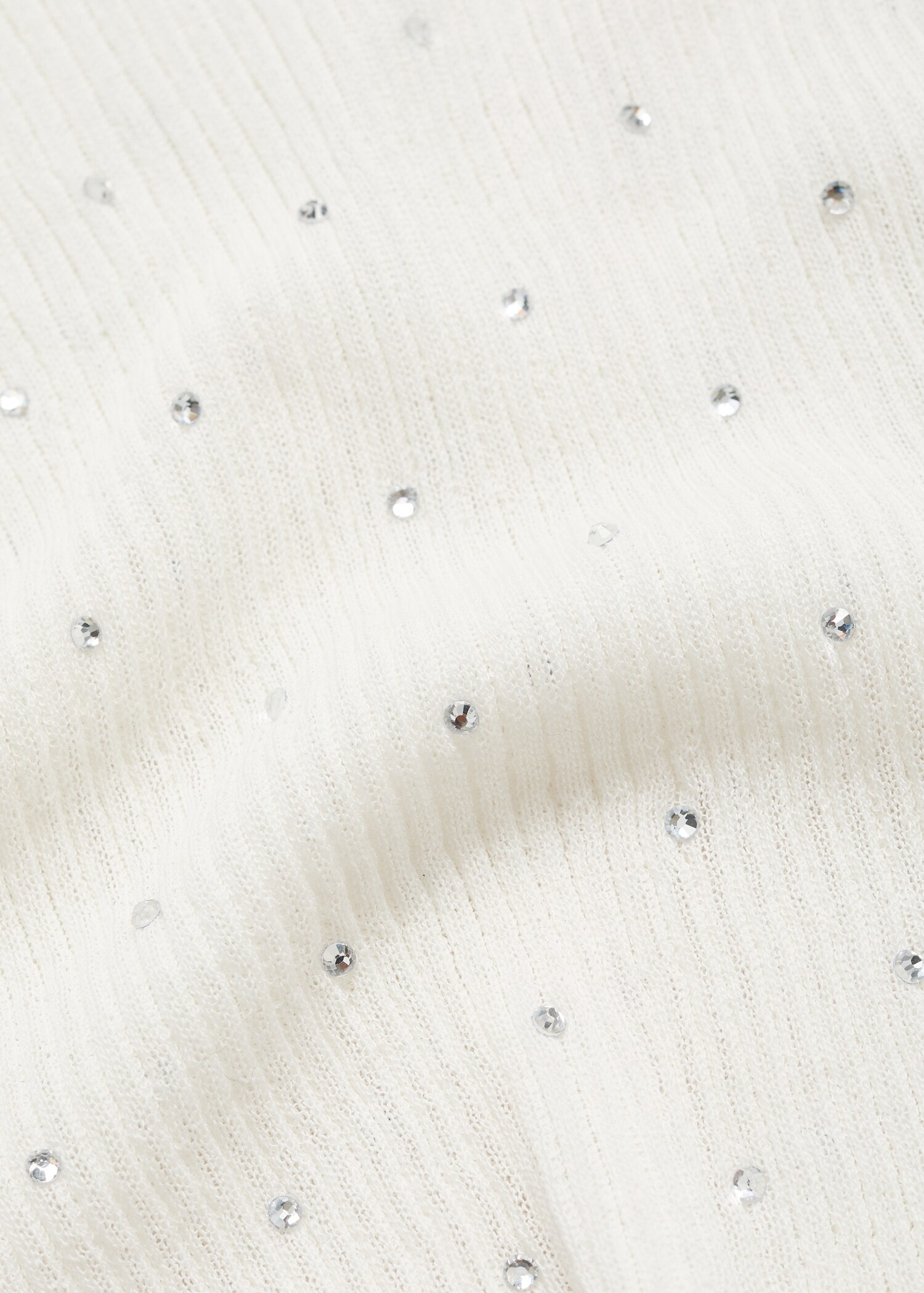 Jersey canalé detalle strass - Detalle del artículo 0