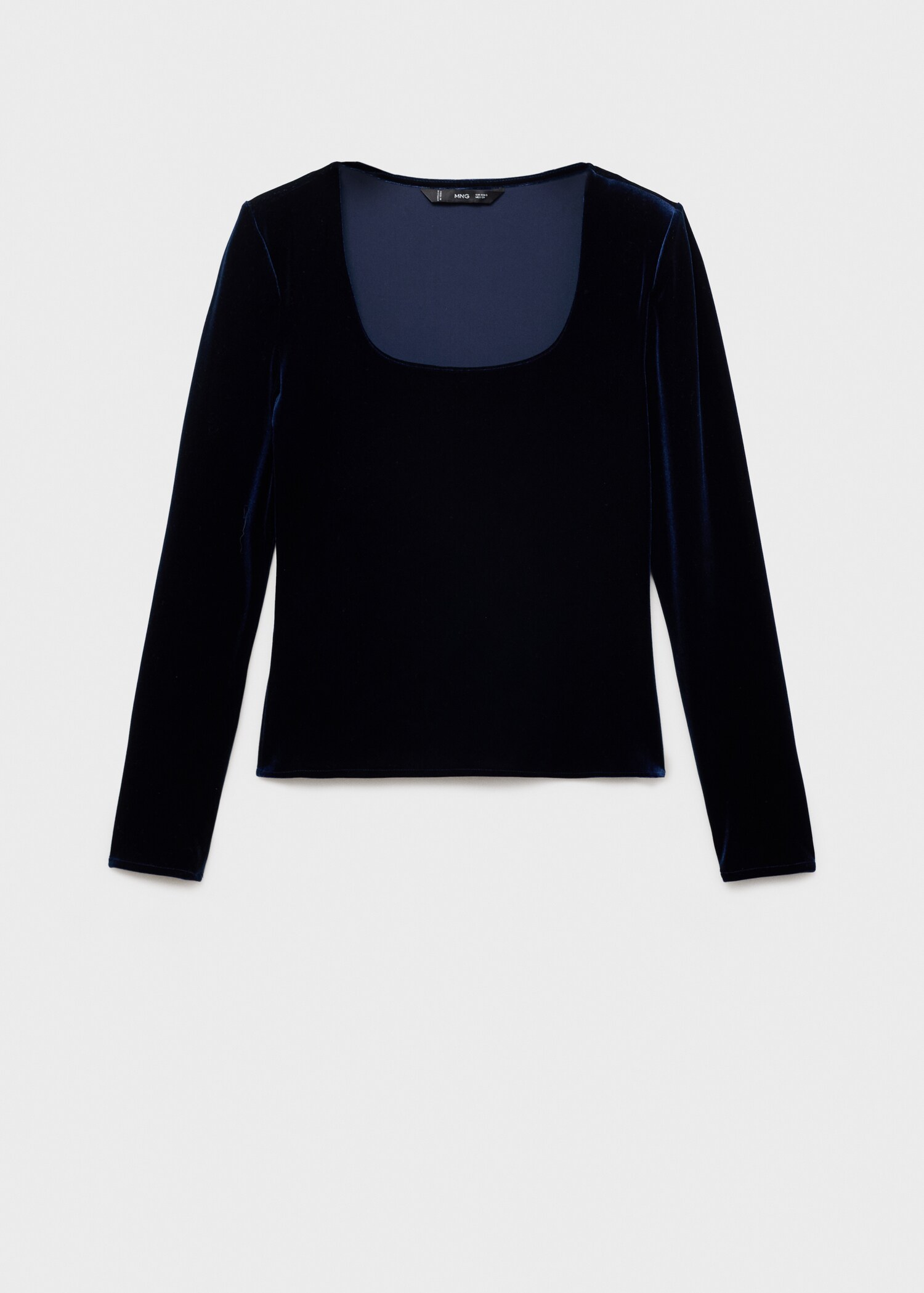 T-shirt décolleté velours - Article sans modèle