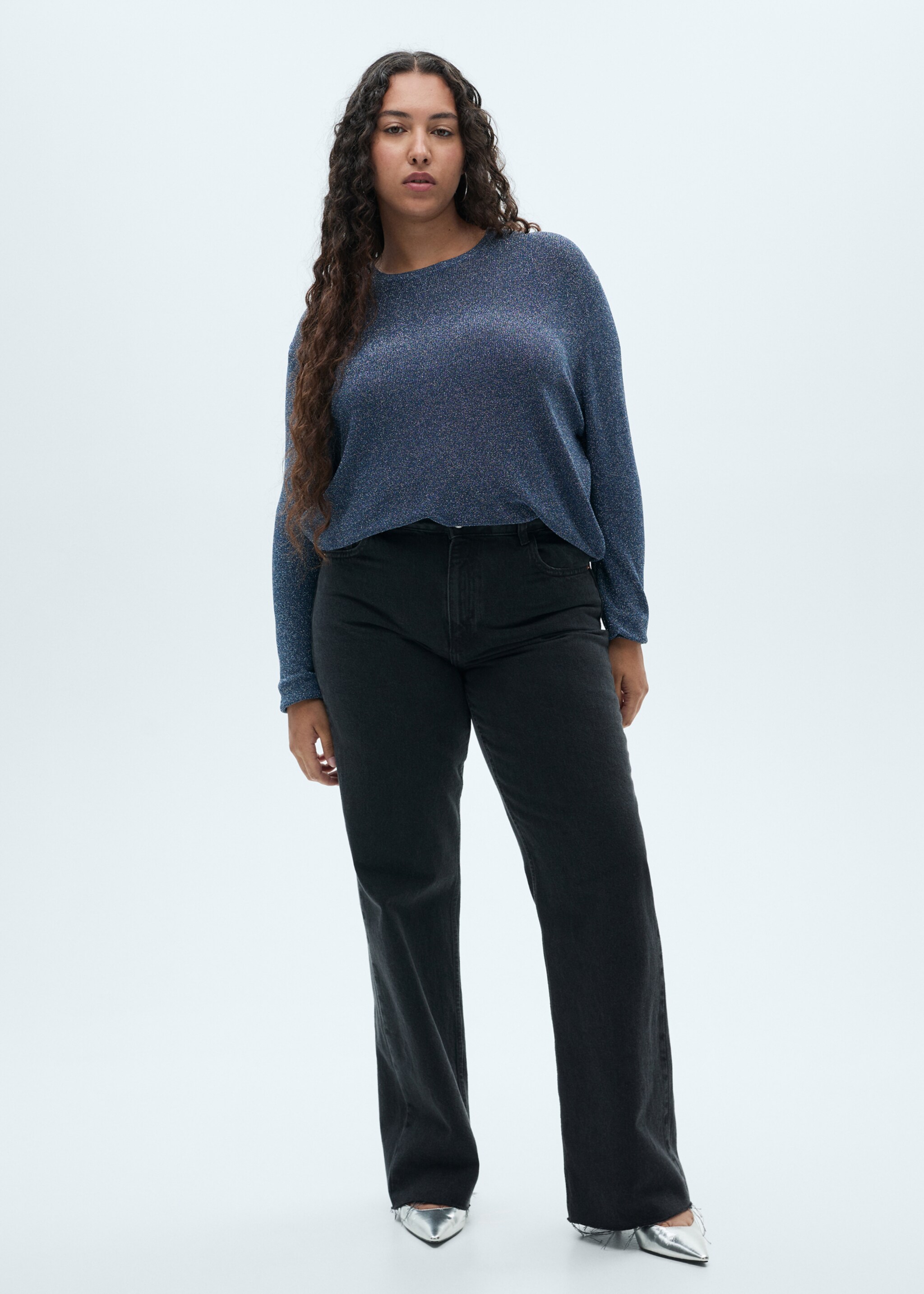 Crewneck lurex sweater - Details of the article 3