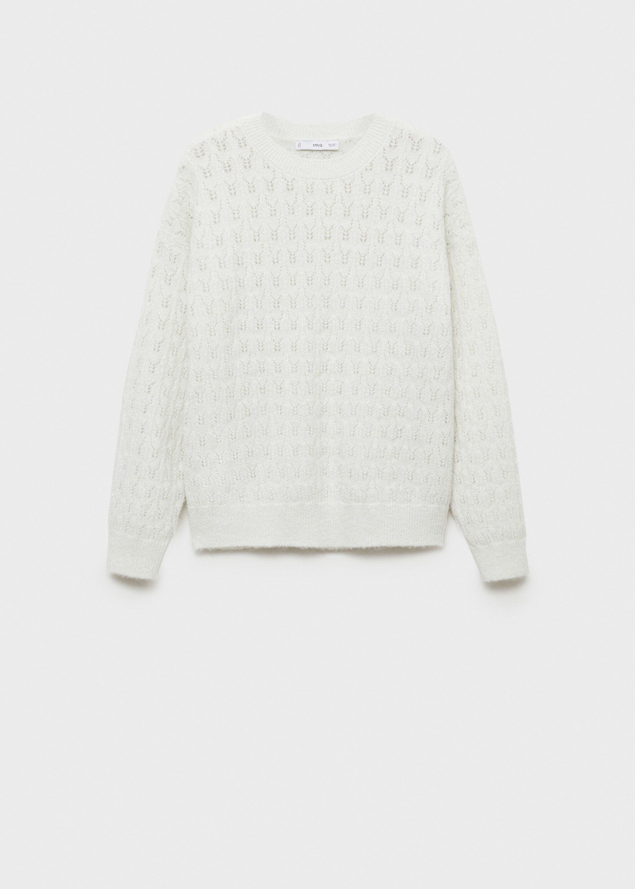 Openwork sweater with lúrex details - Article without model