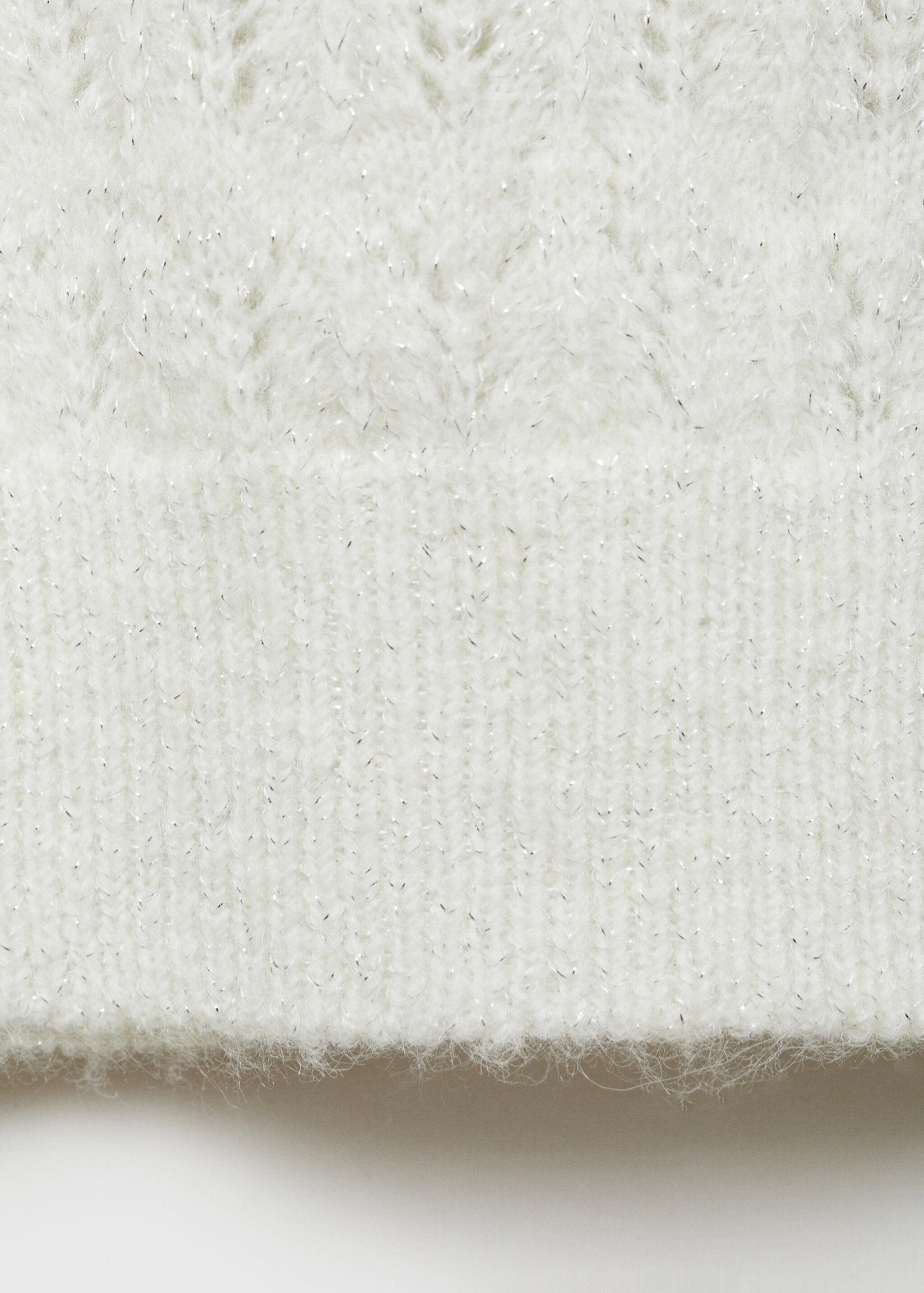 Openwork sweater with lúrex details - Details of the article 0