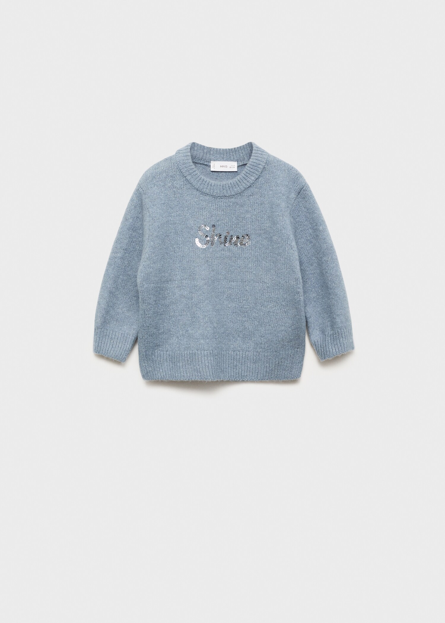 Pull-over à message et sequins - Article sans modèle