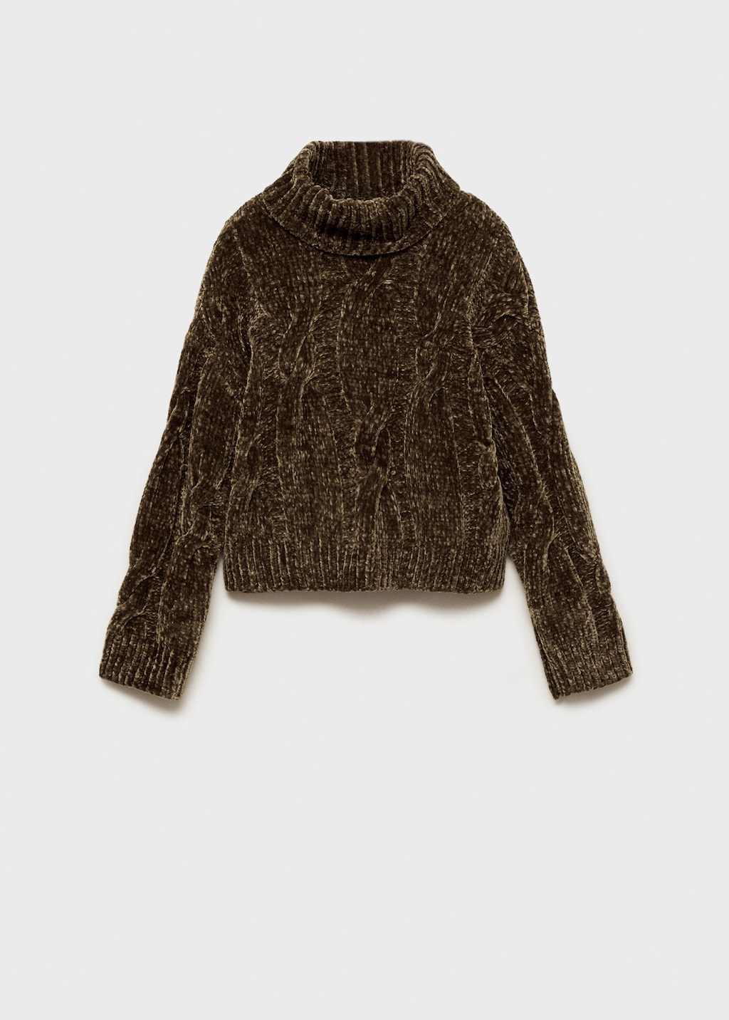 high neck Braided chenille sweater Kids MANGO United Kingdom