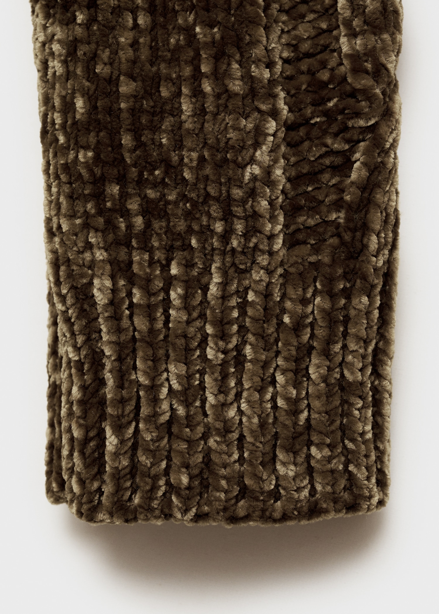 high neck Braided chenille sweater - Details of the article 0