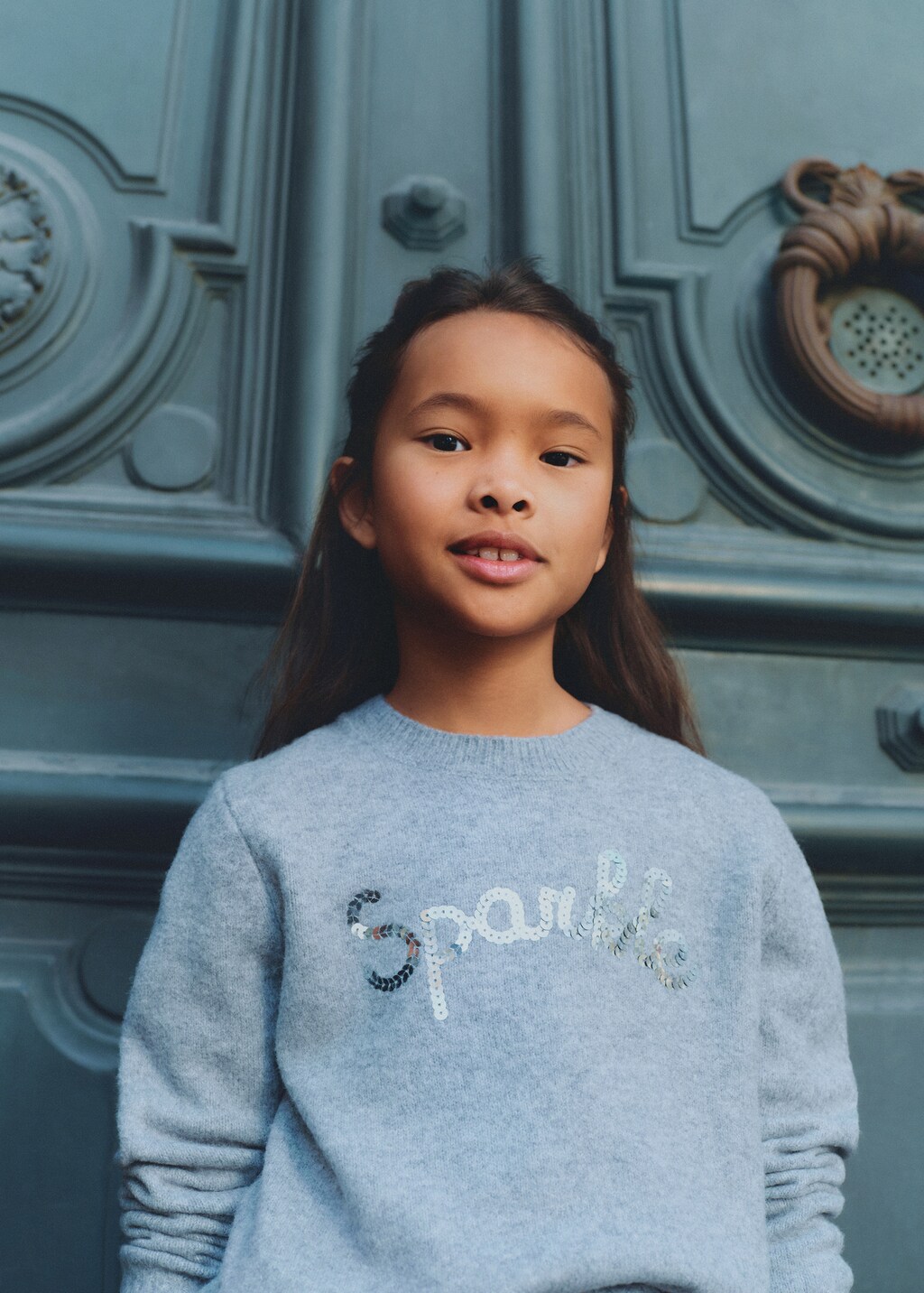 Knit Paillette Sweater Kids MANGO USA knit-paillette-sweater-kids-mango-usa