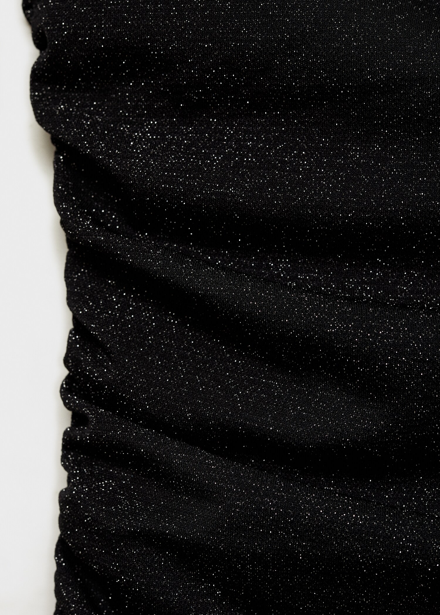 Halter-neck lurex knitted top - Details of the article 0