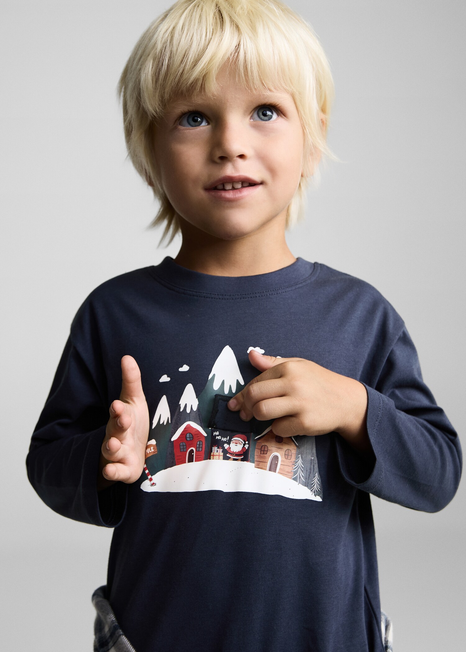 Christmas-print t-shirt - Details of the article 1