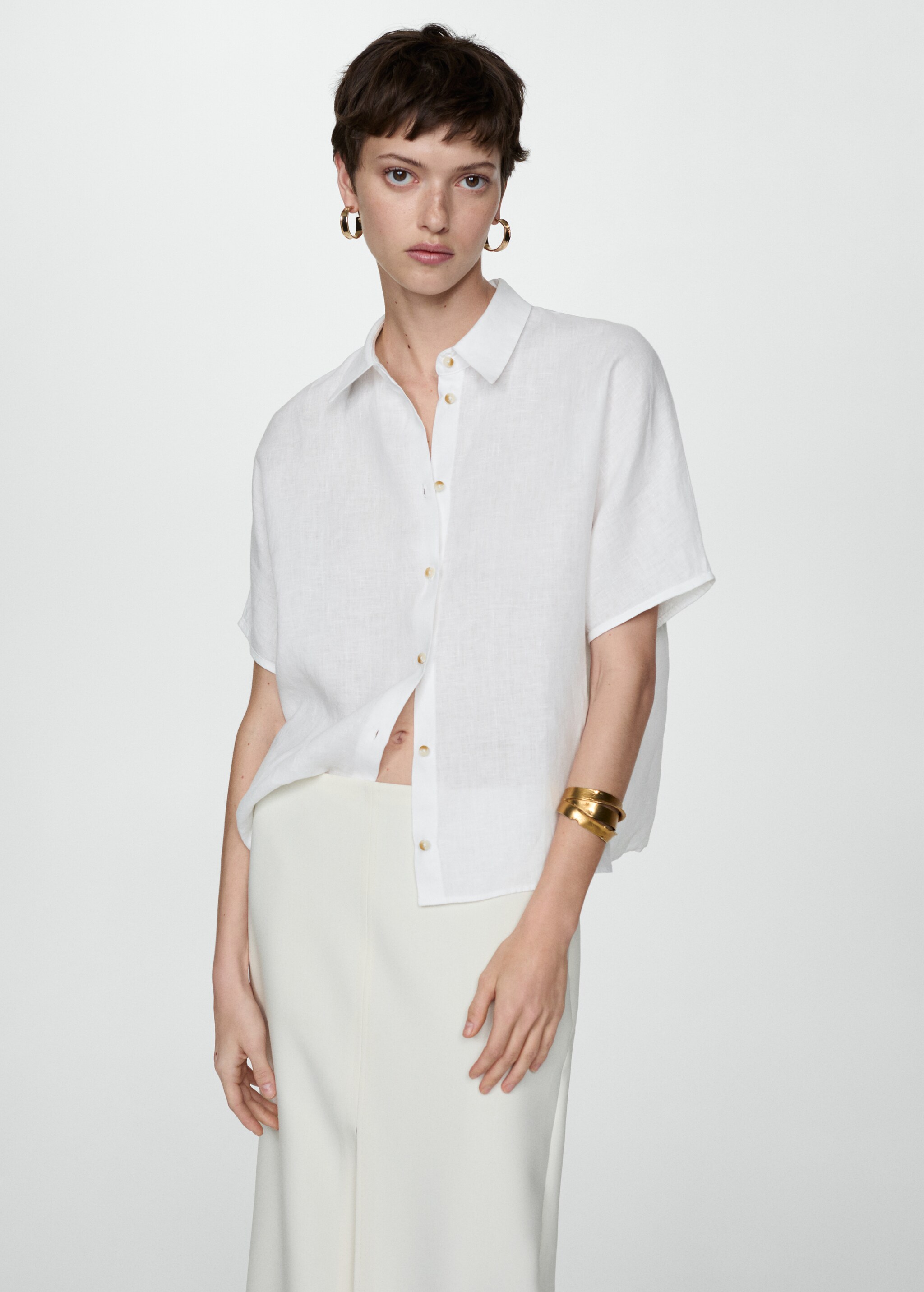Linen 100% shirt - Medium plane