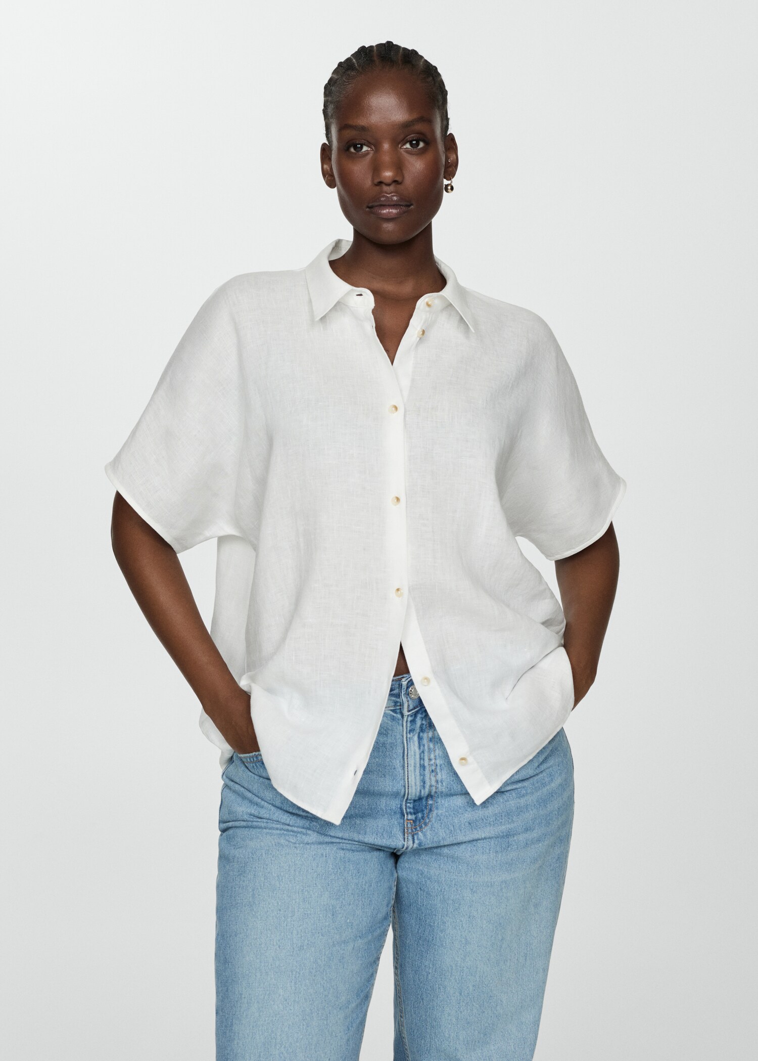 Linen 100% shirt - Details of the article 5