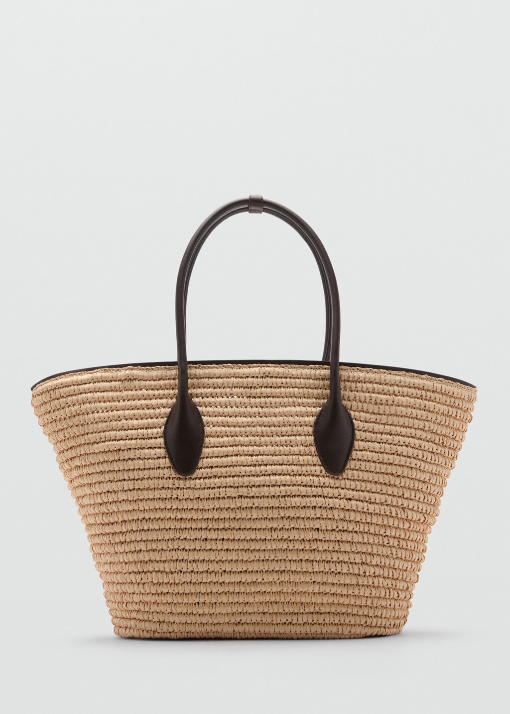 Maxi sac cabas fibre naturelle - Femme | MANGO B?�nin