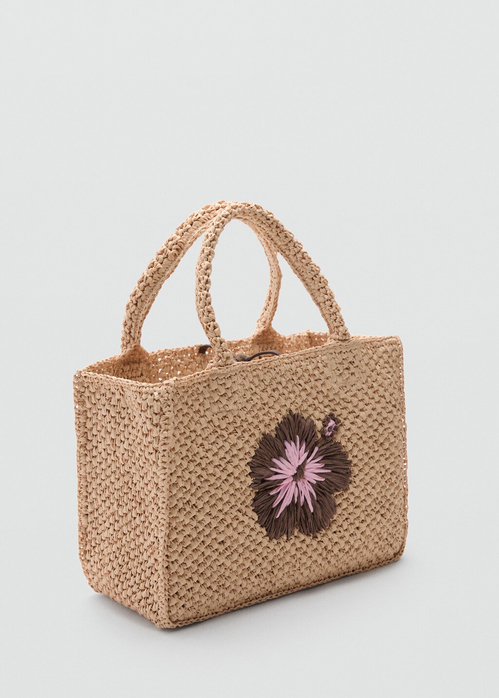 Natural fibre handbag