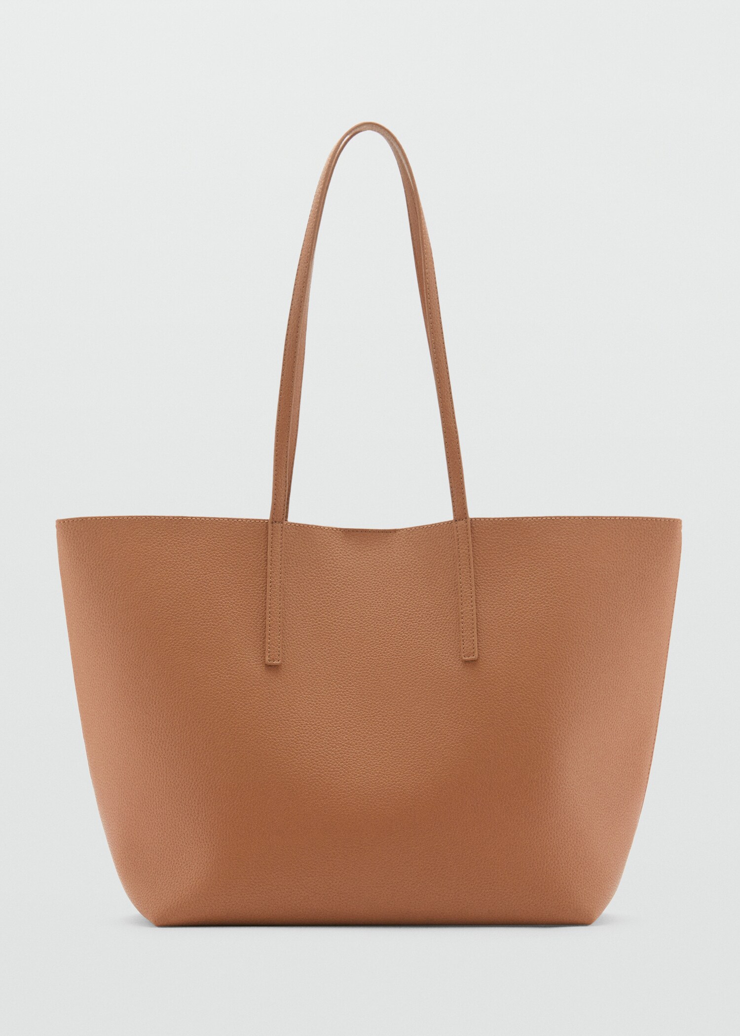 Pebbled effect shopper bag - Article without model