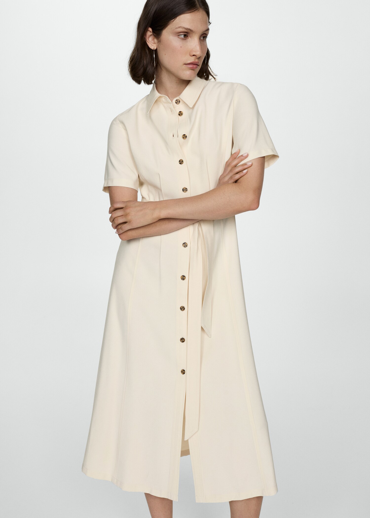 Bow shirt dress - Medium plane