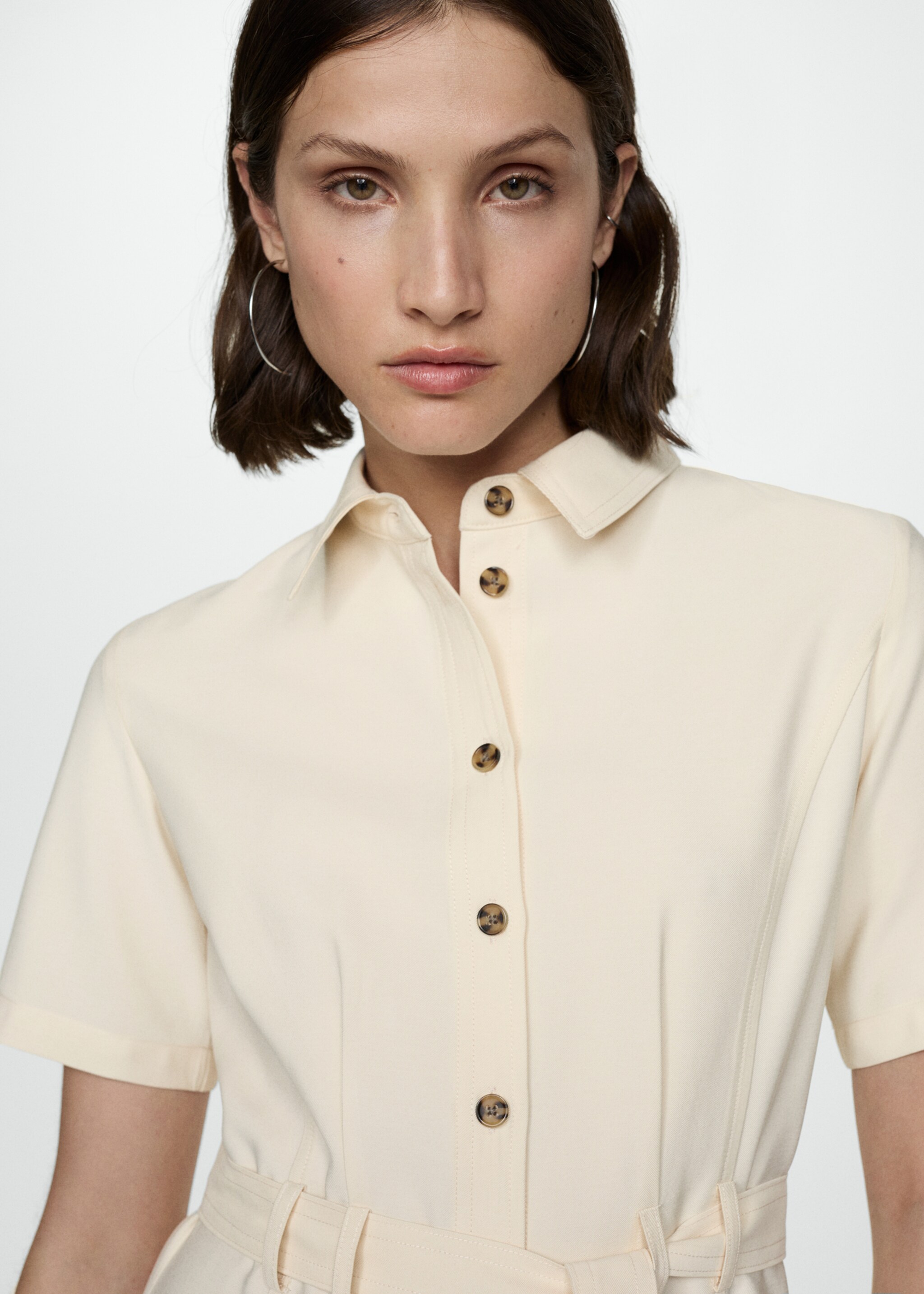 Bow shirt dress - Details of the article 1