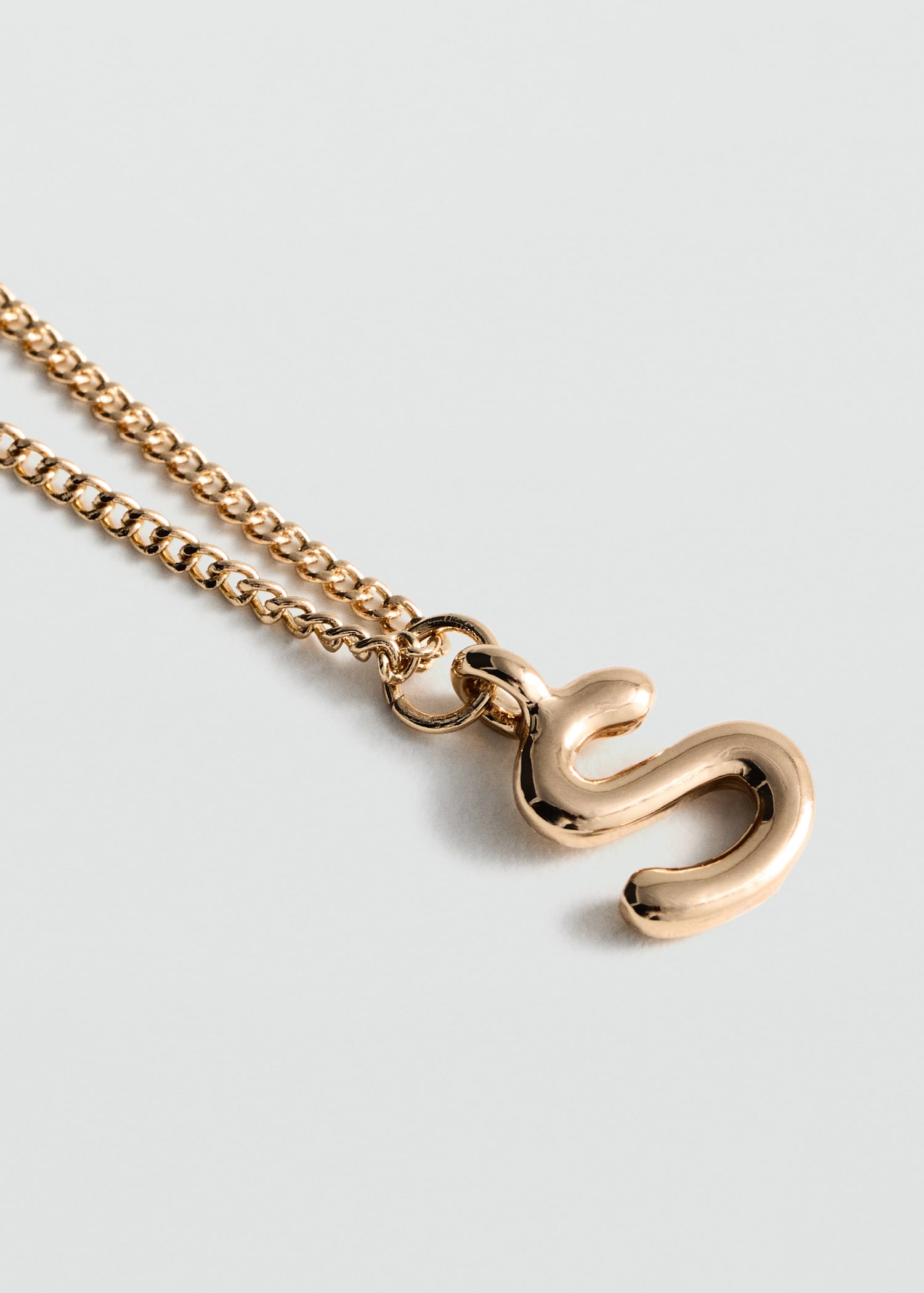Letter Pendant Necklace - Medium plane