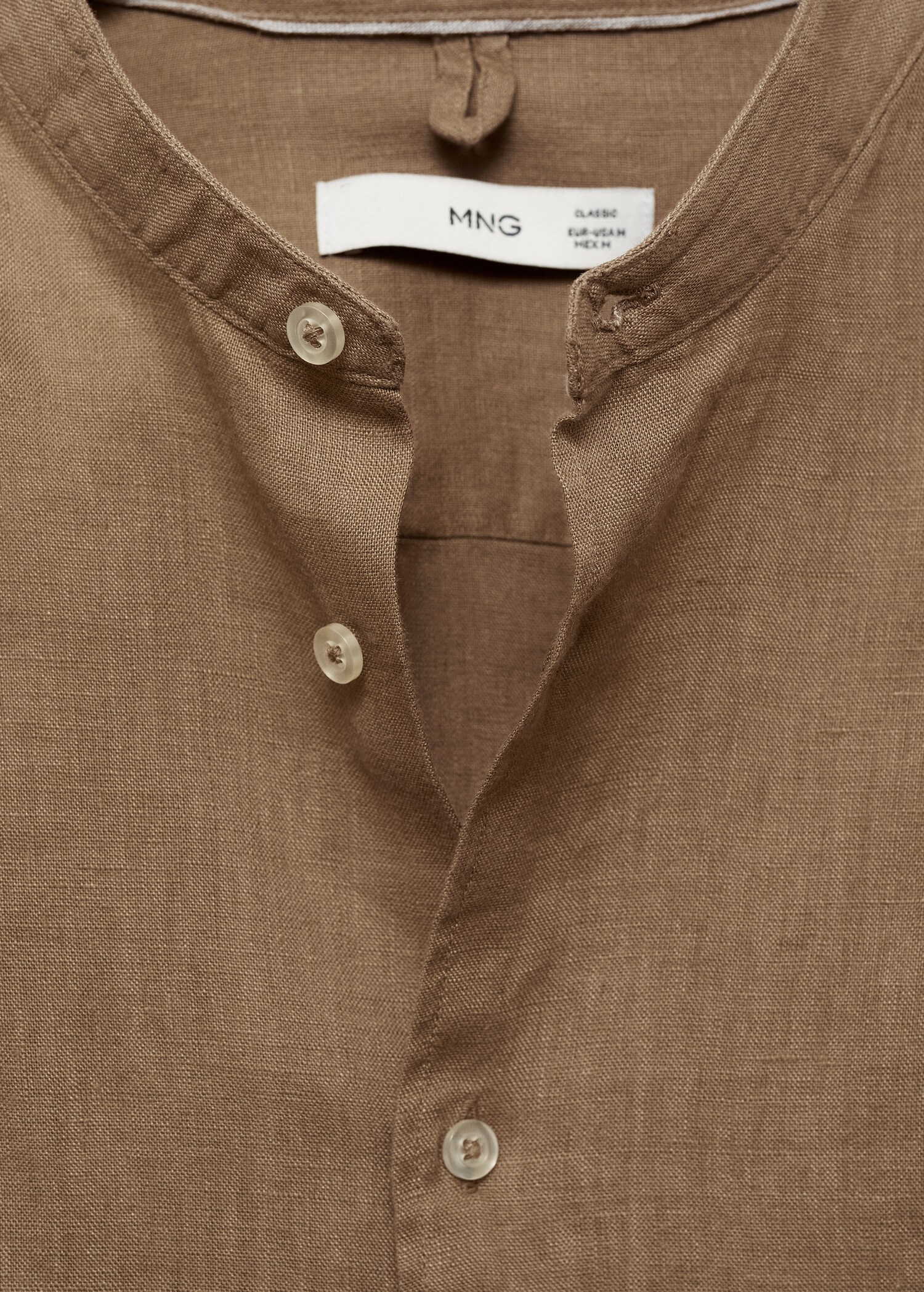 Camisa 100% lino cuello mao - Detalle del artículo 8