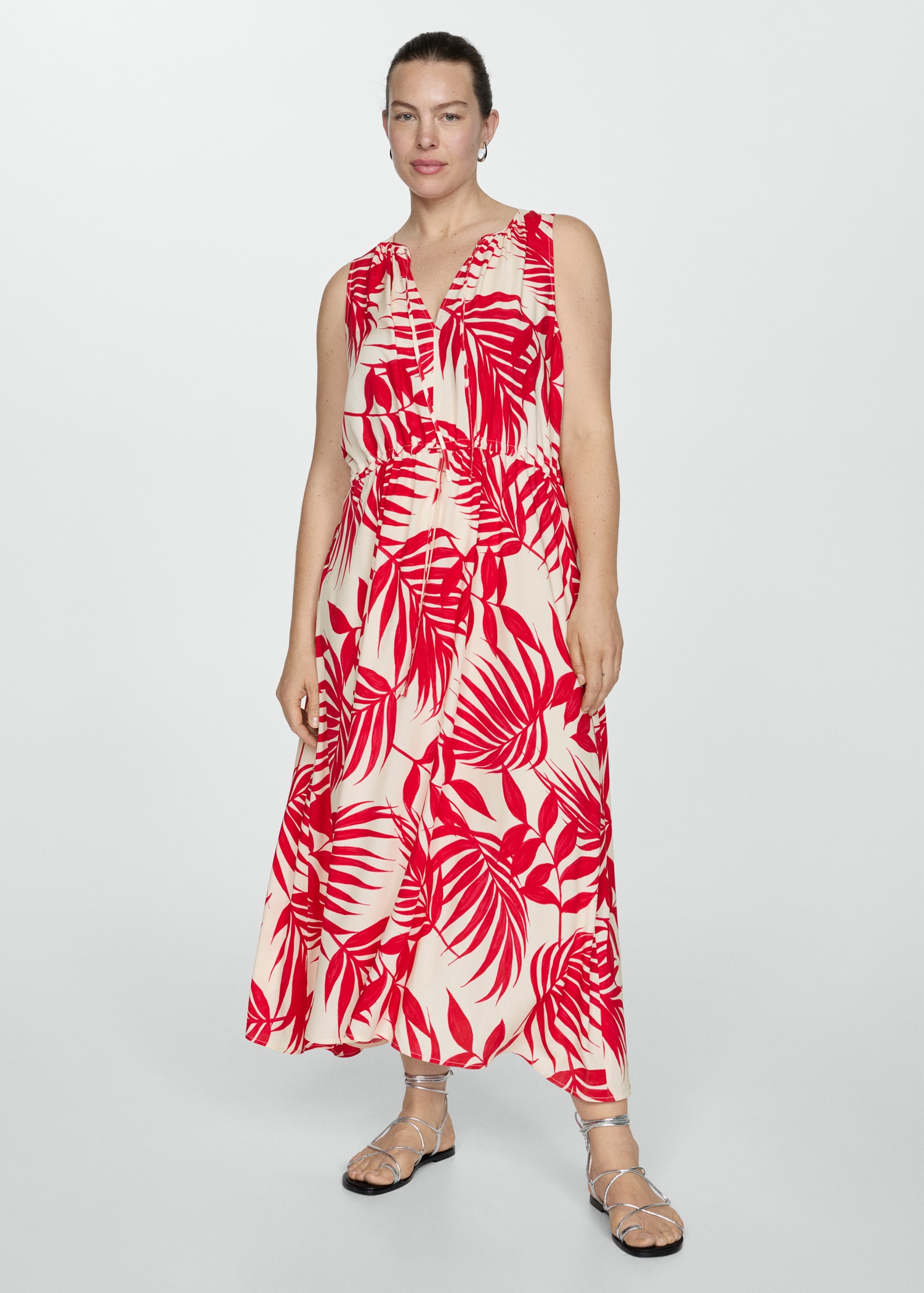 Bow printed dress - Details of the article 3