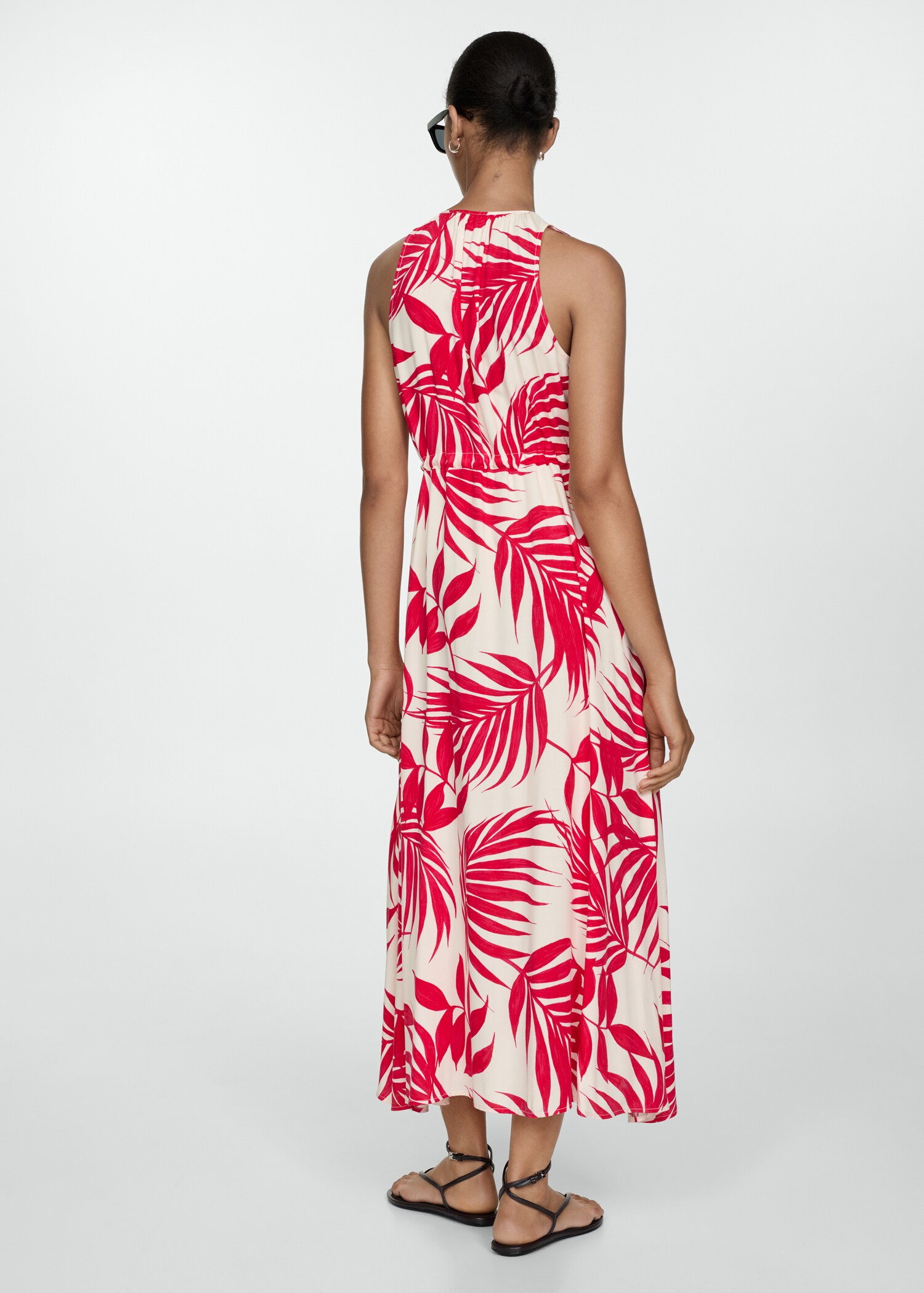 Bow printed dress - Reverse of the article