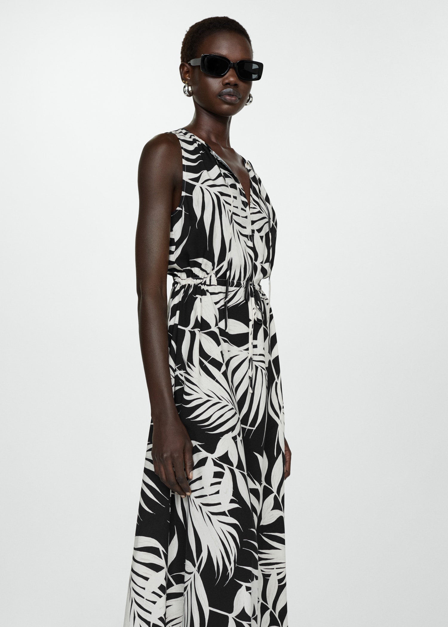 Bow printed dress - Medium plane