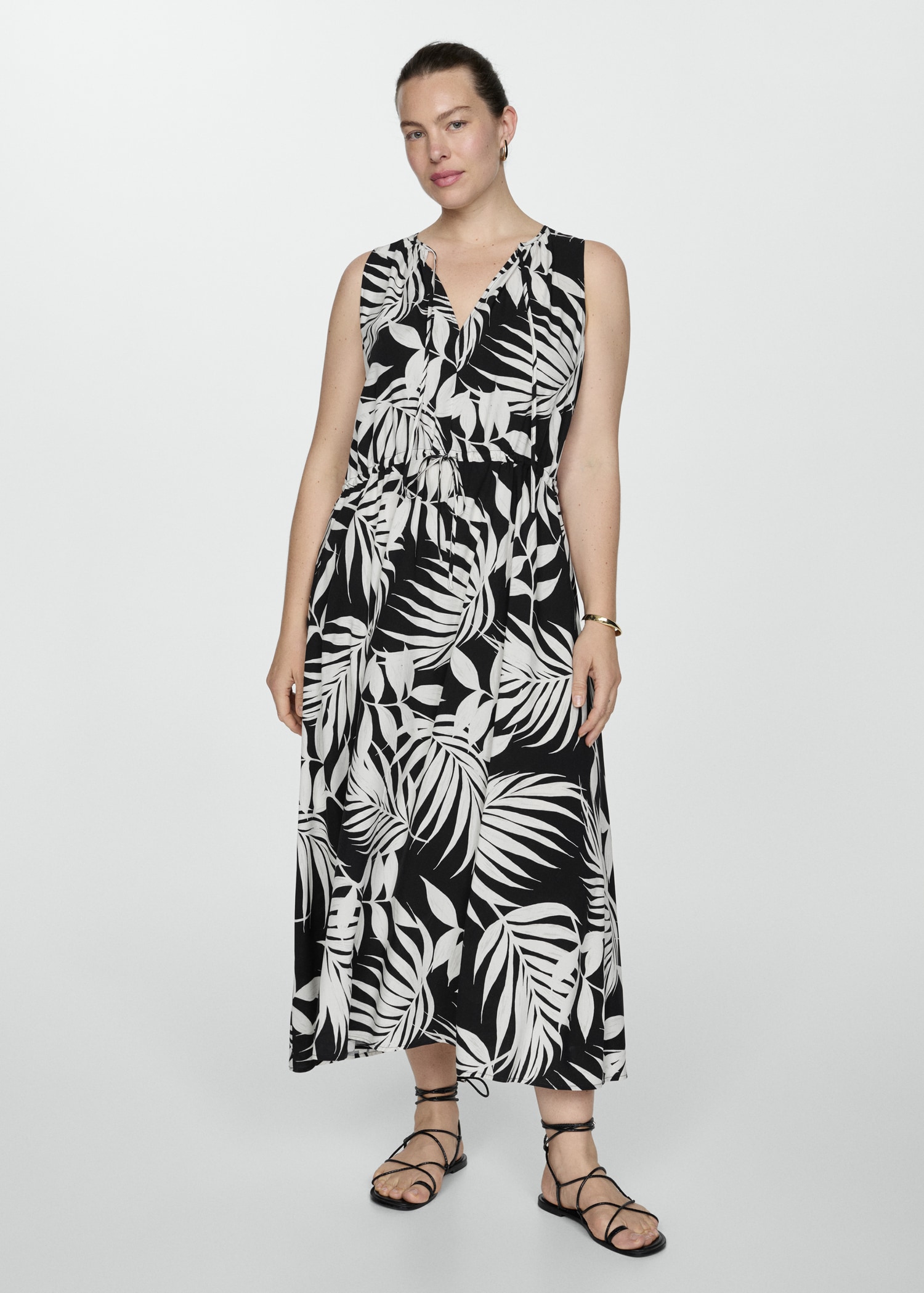 Bow printed dress - Details of the article 3