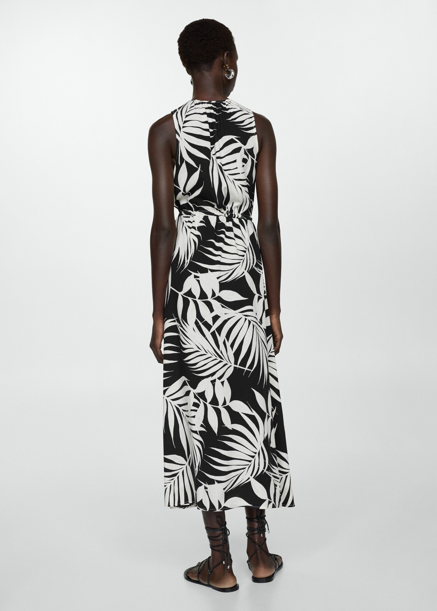 Bow printed dress - Reverse of the article