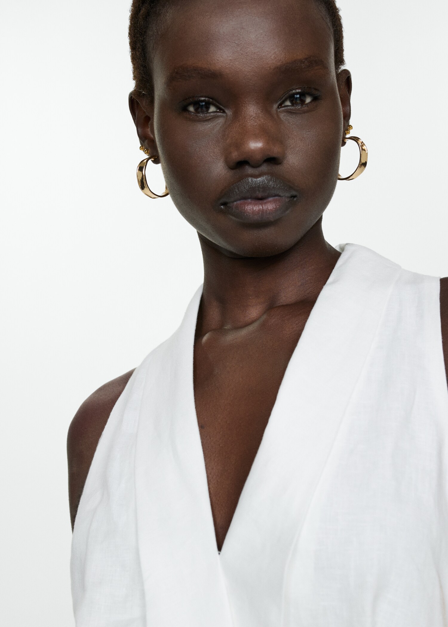 Belt linen dress - Details of the article 1