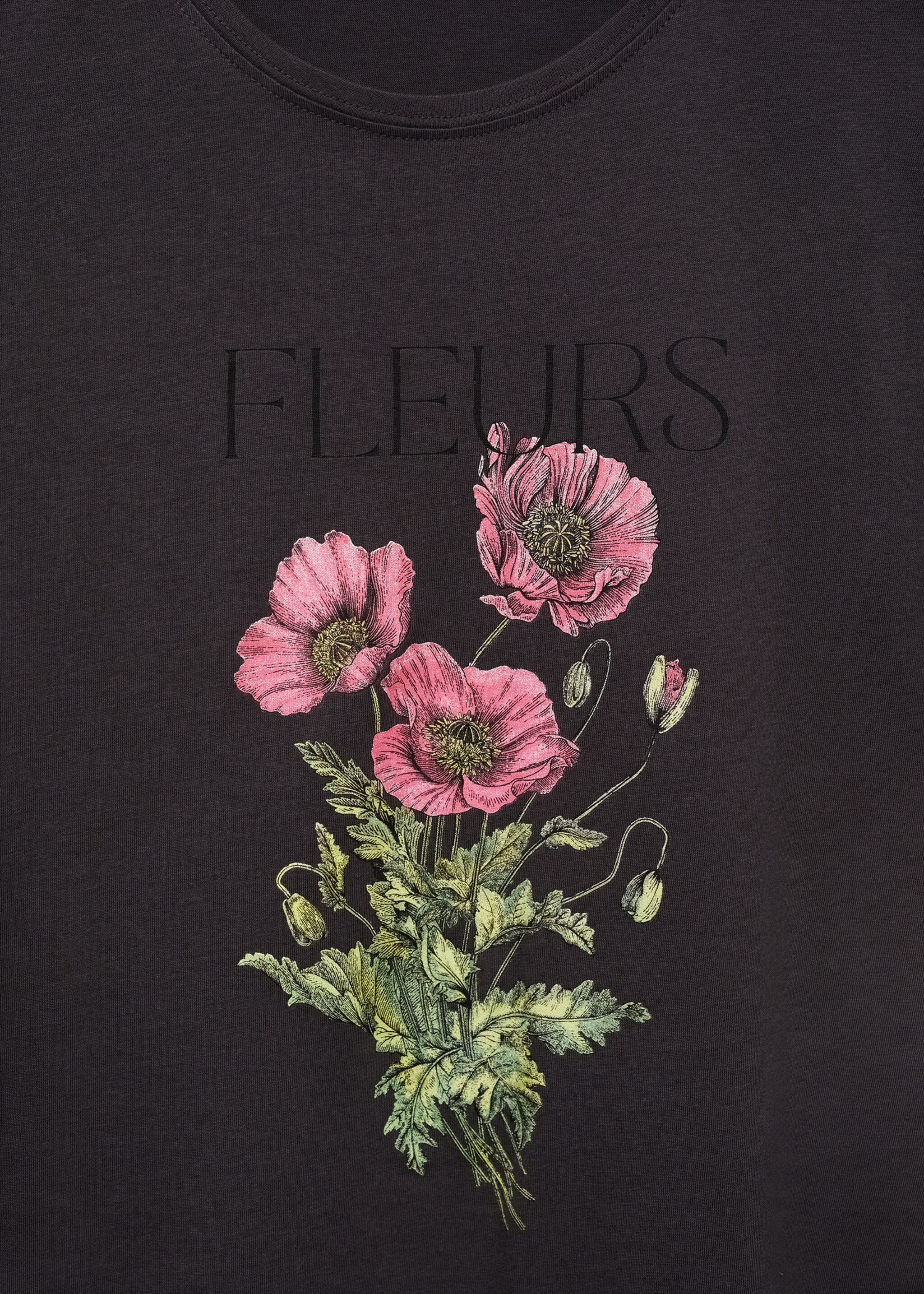 印花棉纺T恤 - null, 深灰色. Ref: 77010352-00.