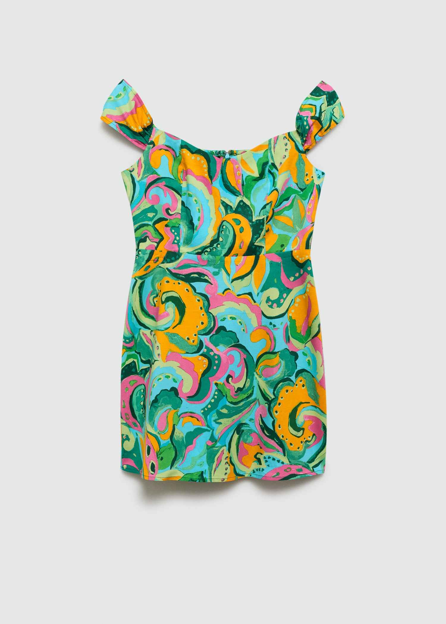 Printed short dress - Article without model