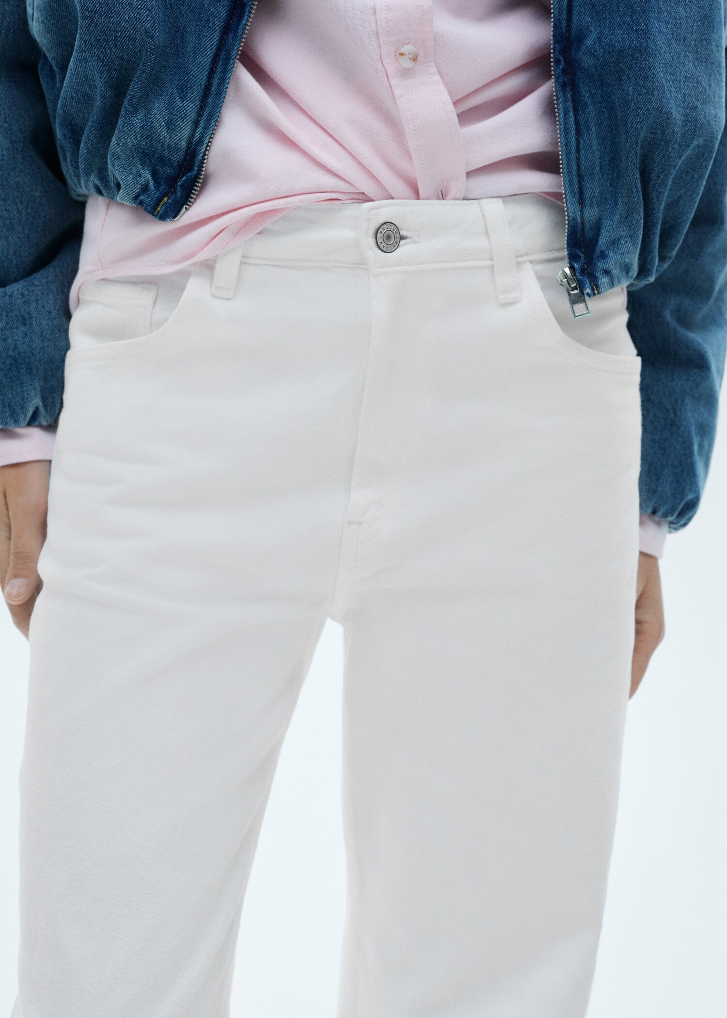 Mid-rise straight jeans - Details of the article 6