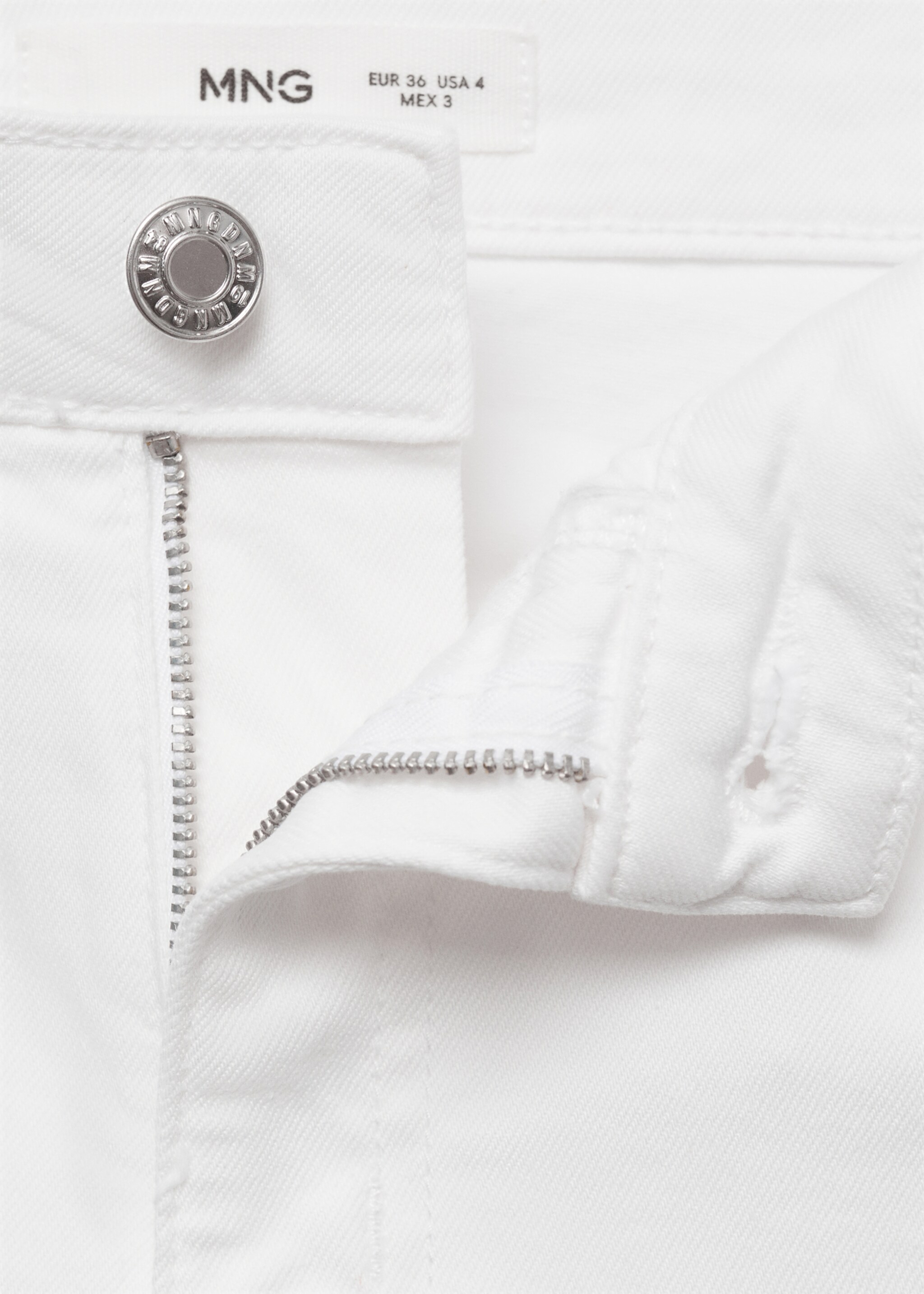 Укороченные джинсы flare Sienna - Деталь изделия 8, Белый. Ref: 77010360-00.