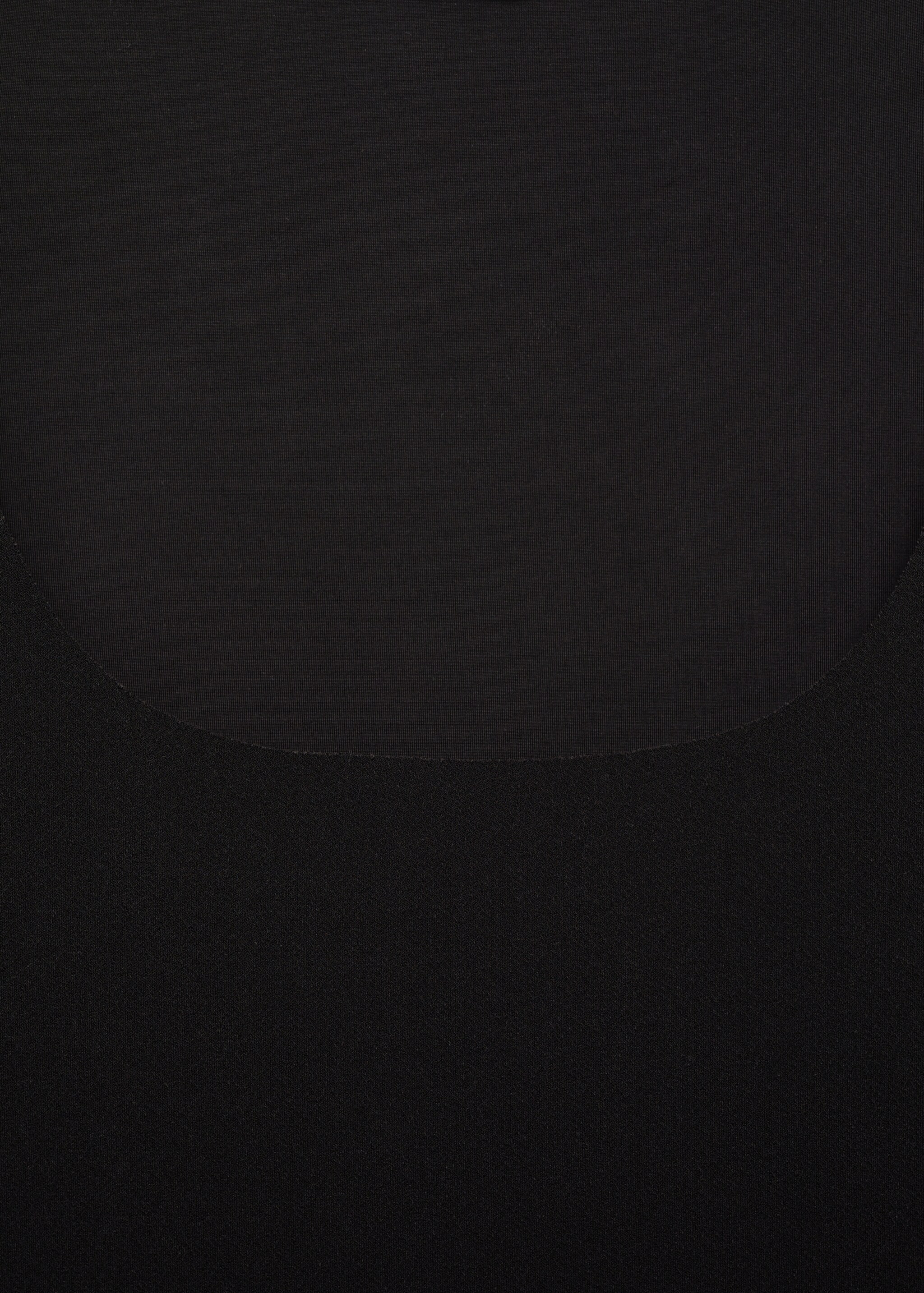 Midi-dress with straps - Details of the article 8, Black. Ref: 77010369-00.