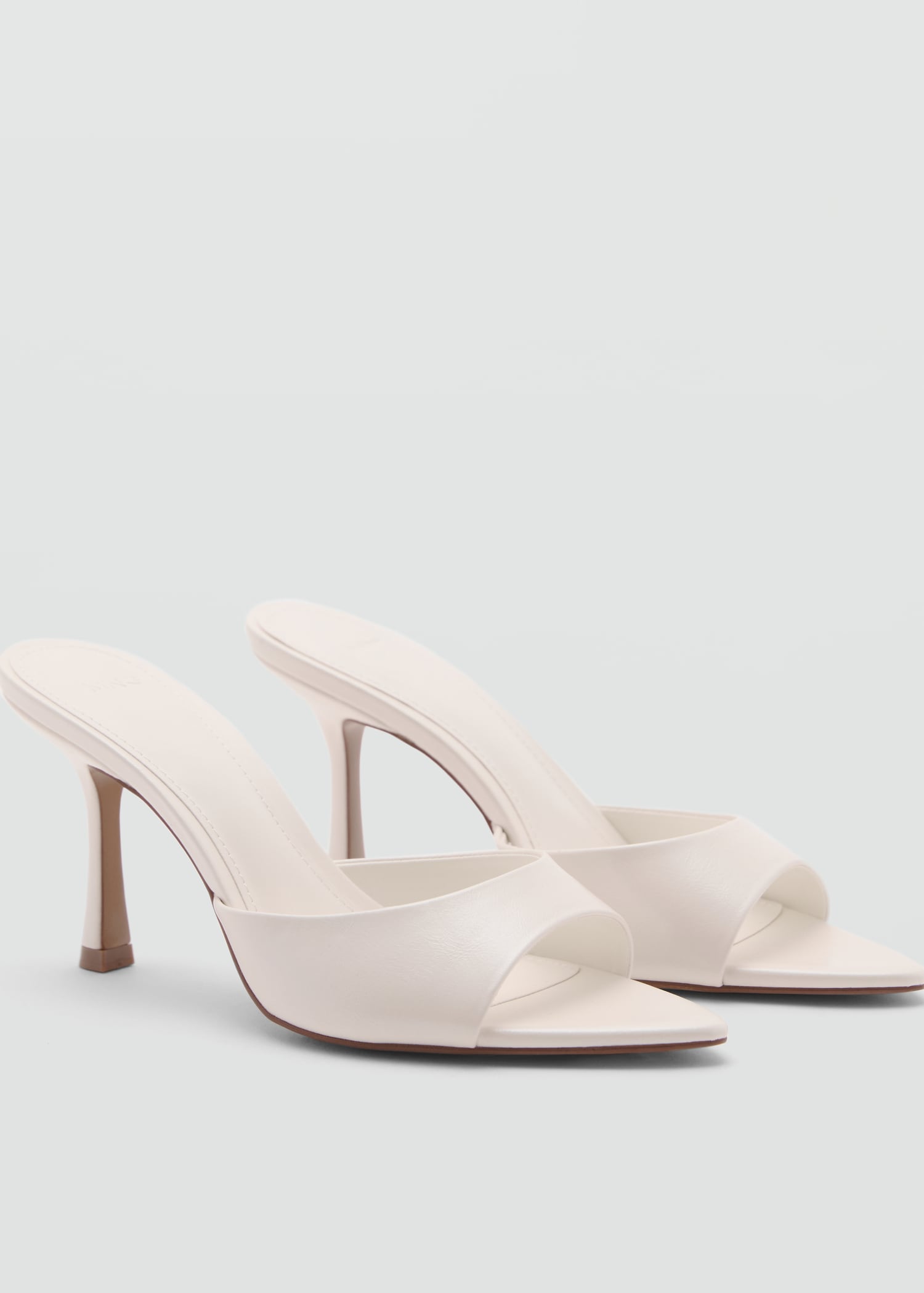 Metallic-effect heeled sandals - Medium plane
