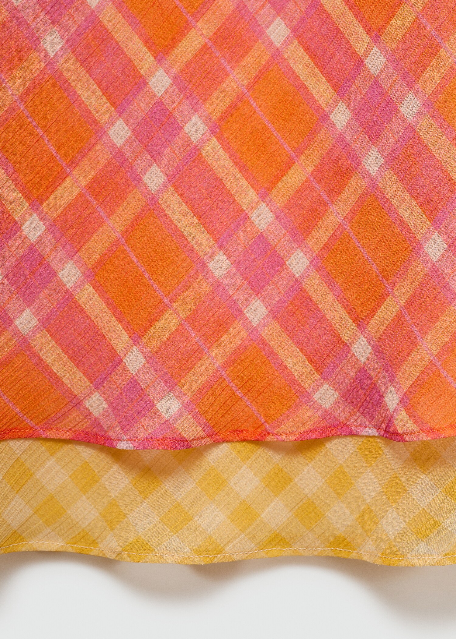 Contrasting print dress - Details of the article 0