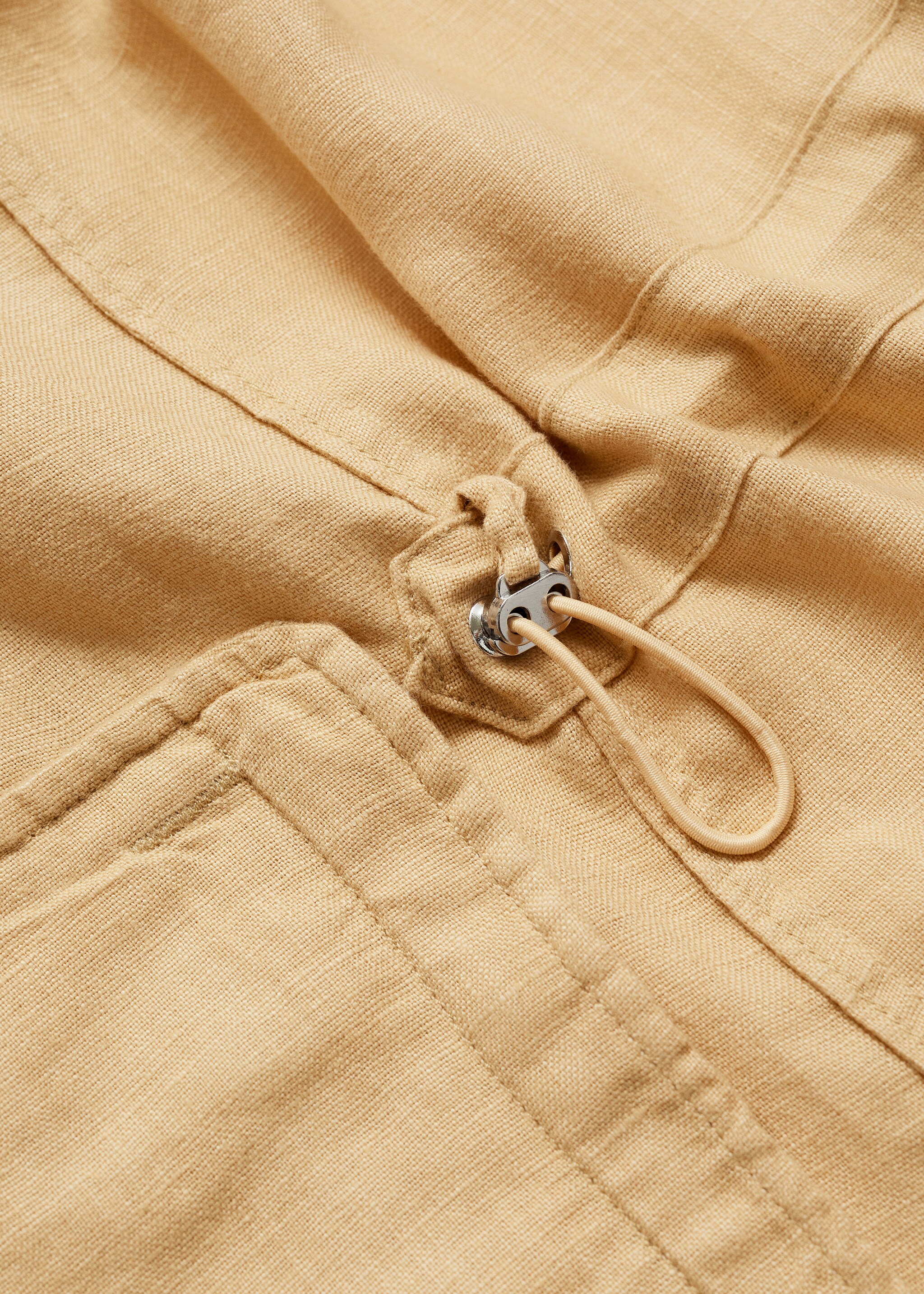 100% linen overshirt with pockets - Details of the article 0