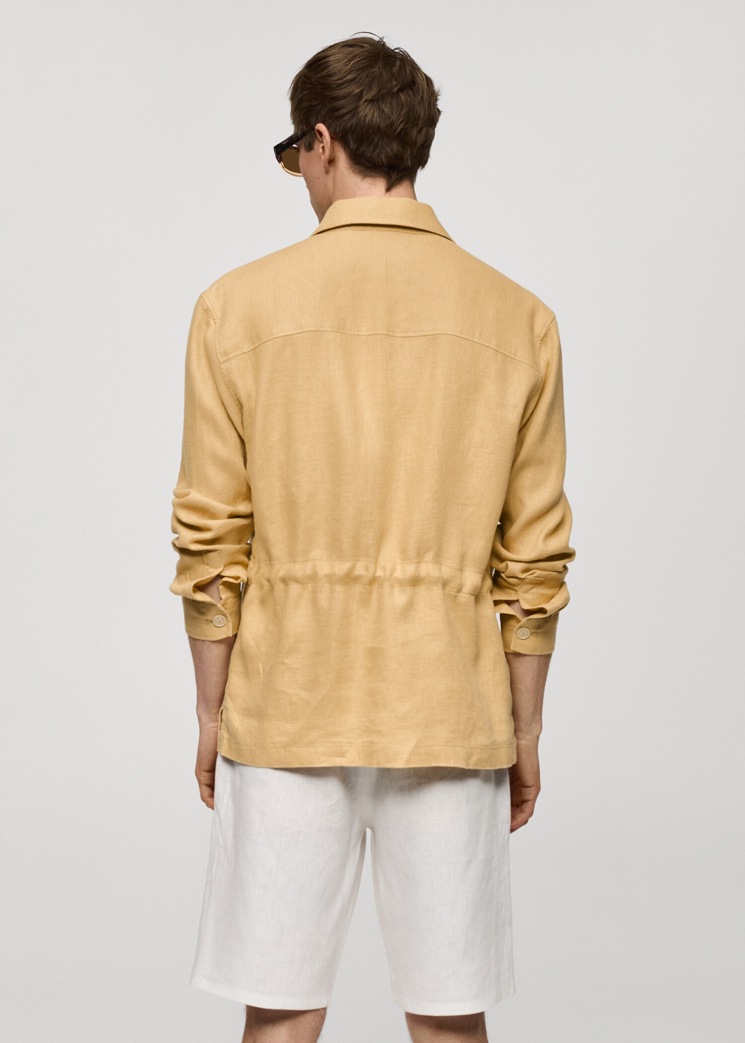 Surchemise 100 % lin poches - Verso de l’article