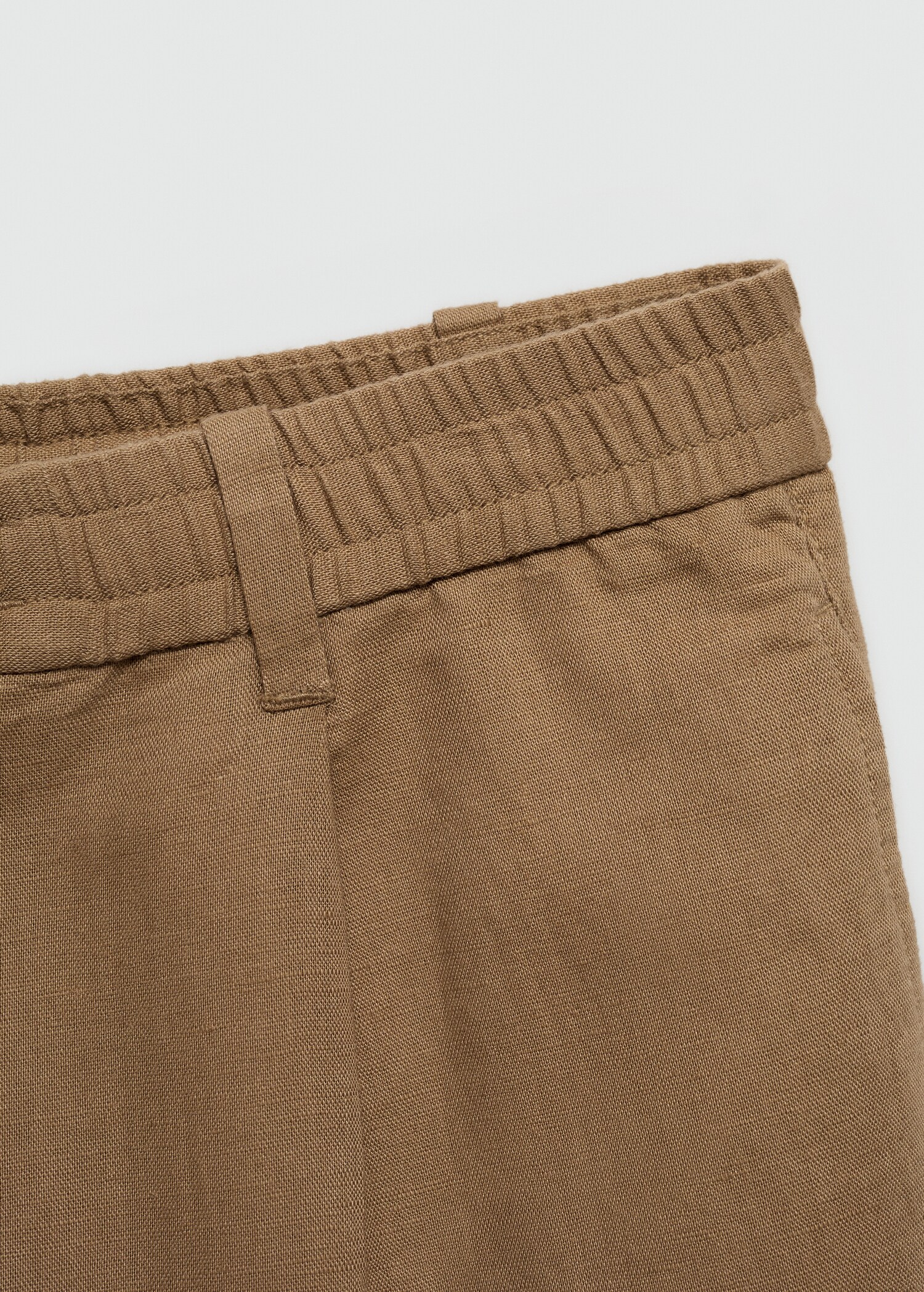 Pantalon slim fit lin cordon - Détail de l'article 0