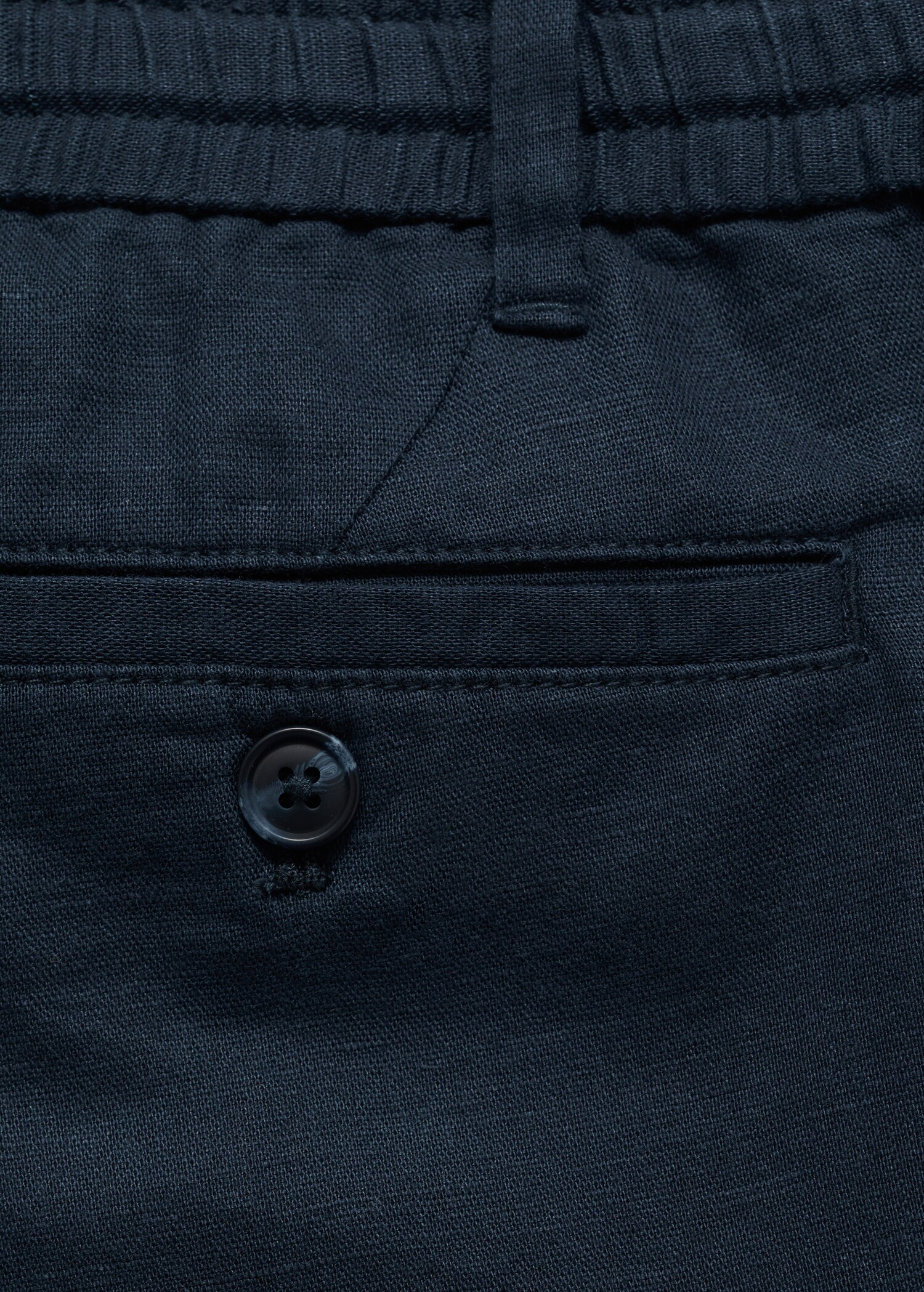 Pantalon slim fit lin cordon - Détail de l'article 8