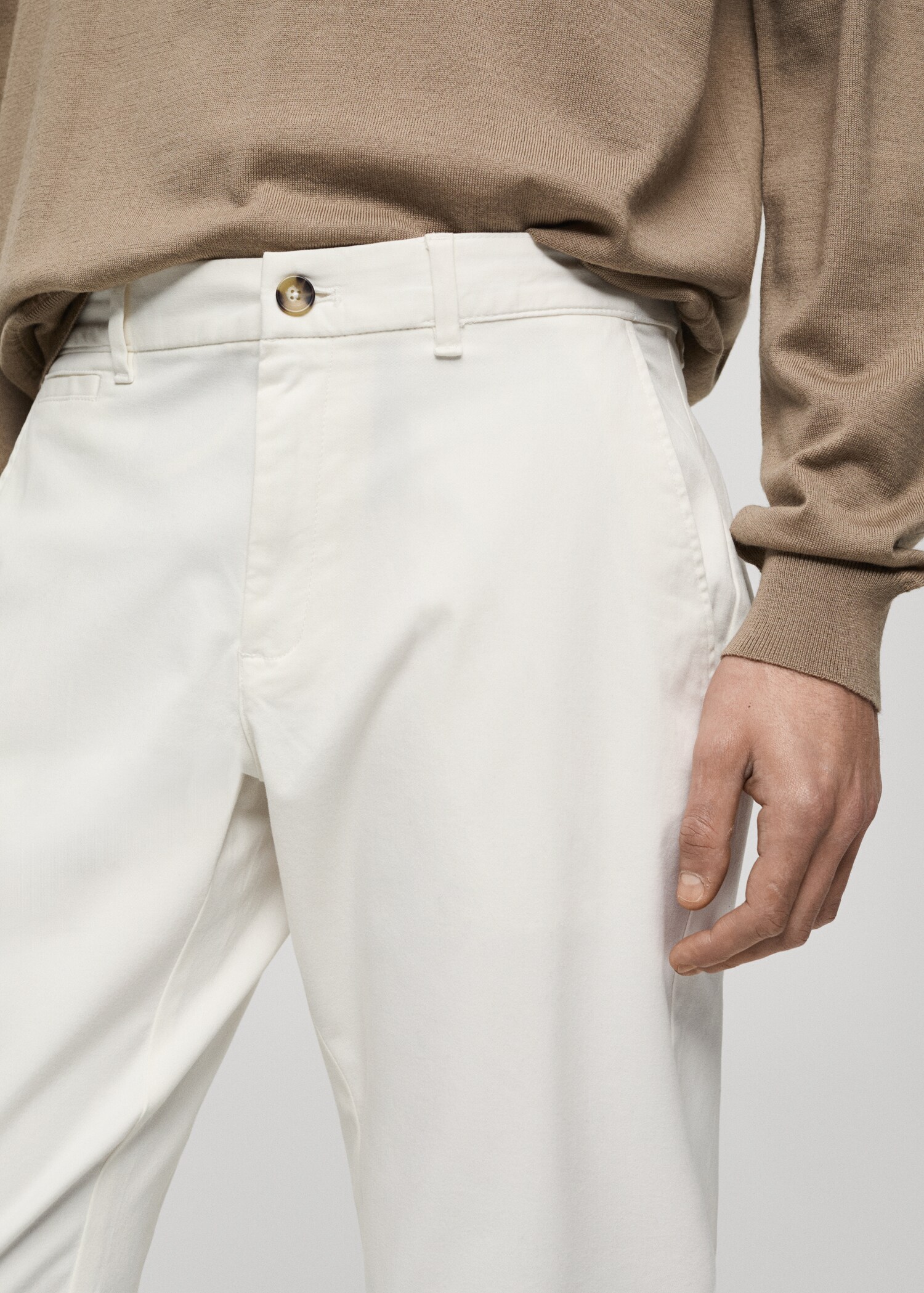 Pantalon coton tapered crop - Détail de l'article 1