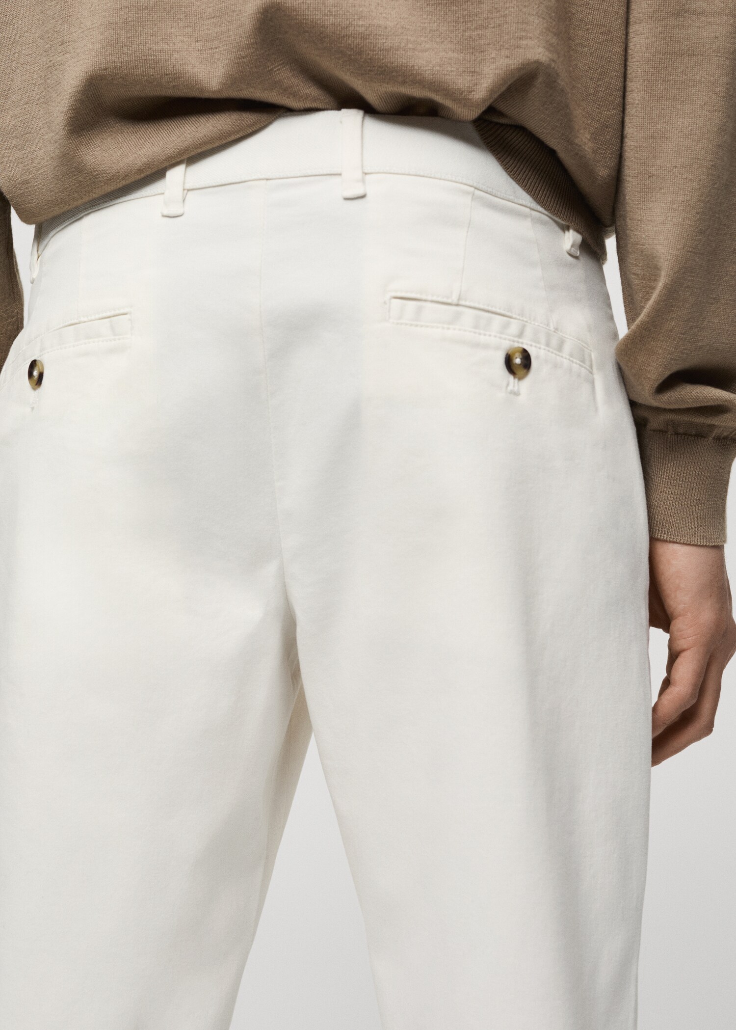Pantalon coton tapered crop - Détail de l'article 6