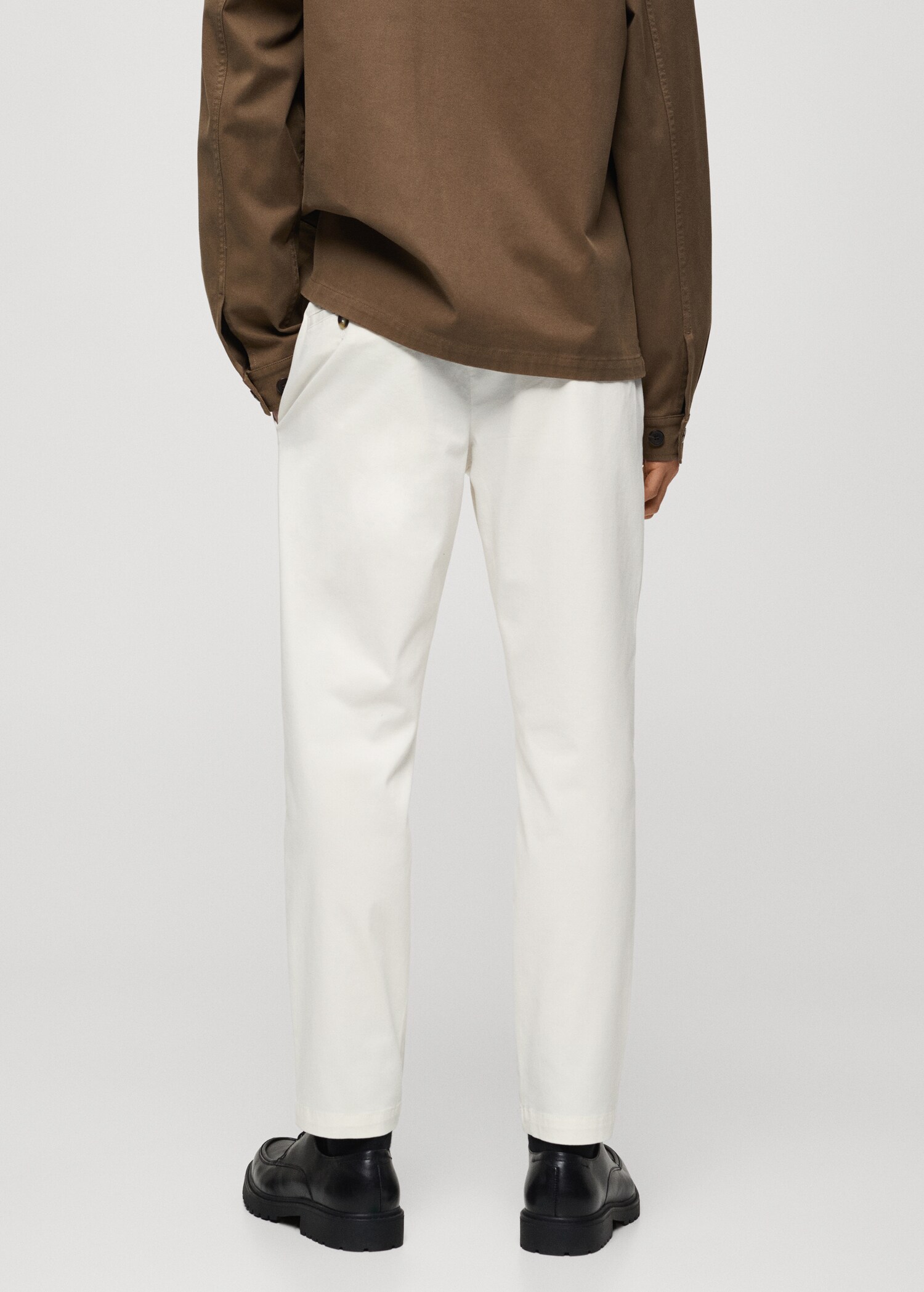 Pantalon coton tapered crop - Verso de l’article