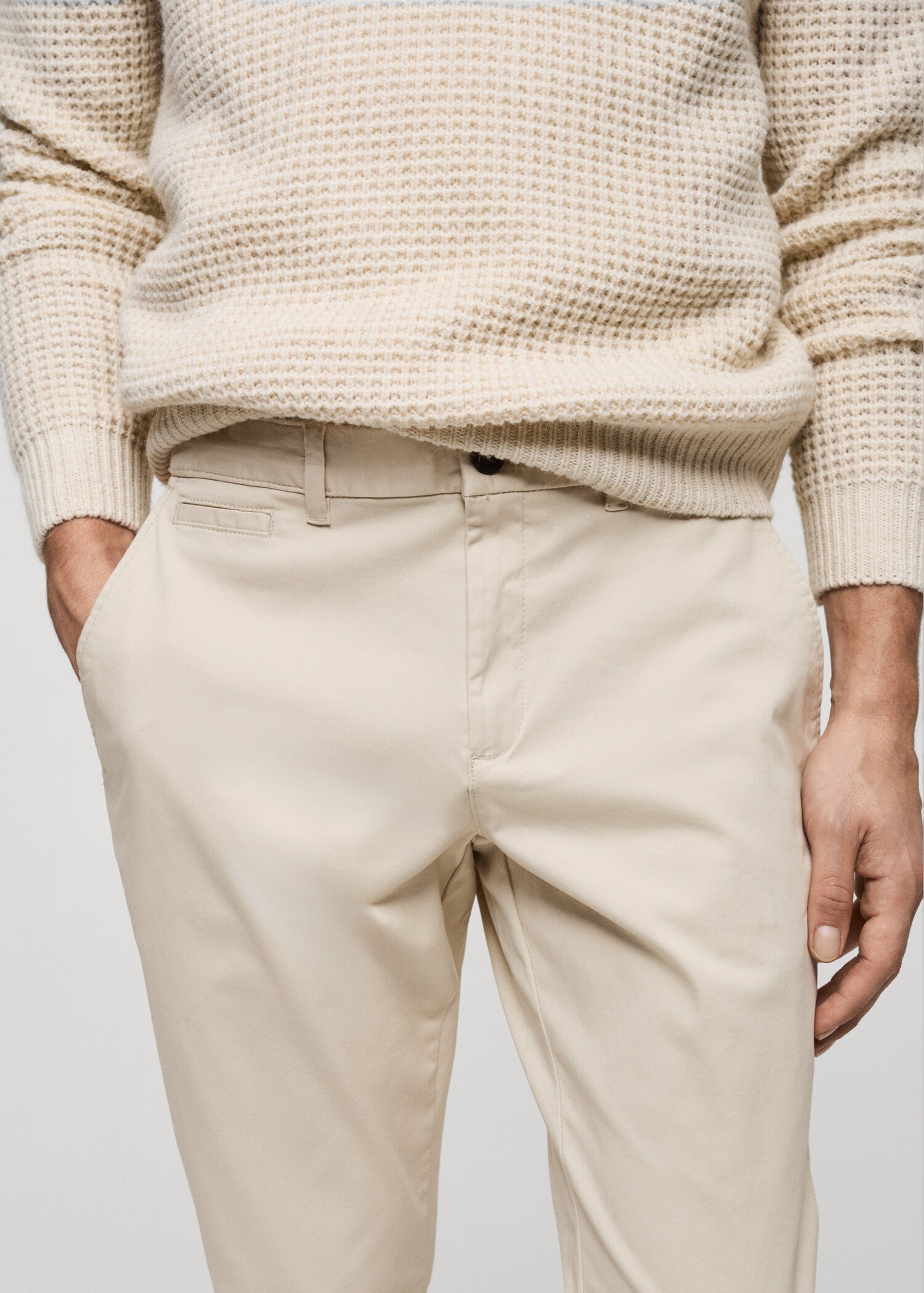 Pantalon coton tapered crop - Détail de l'article 1