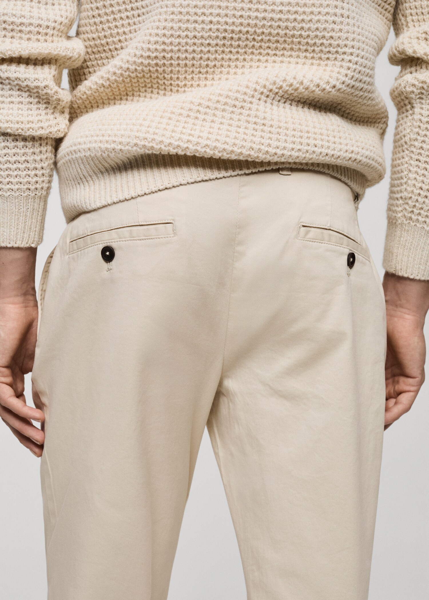 Pantalon coton tapered crop - Détail de l'article 6