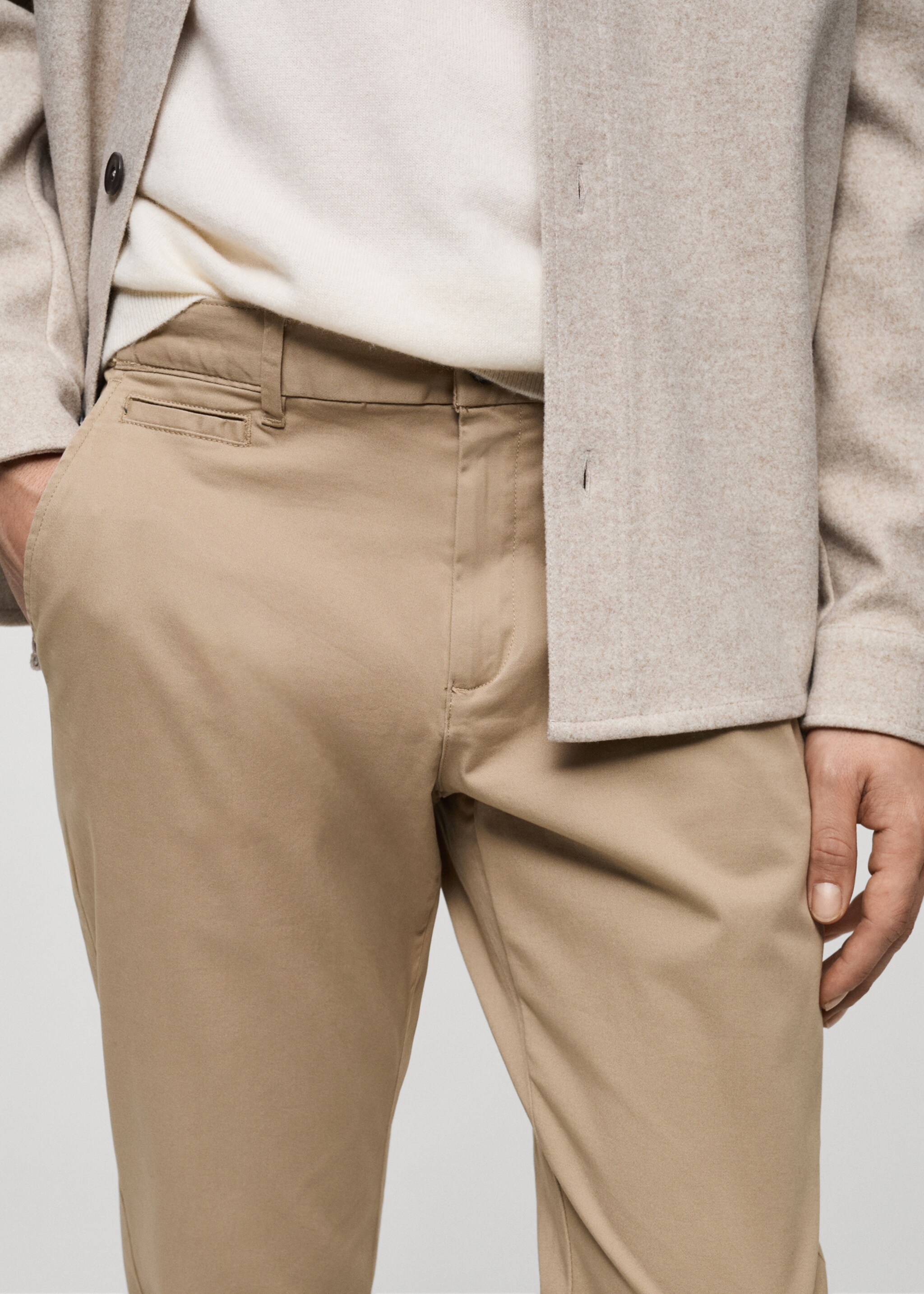 Укороченные брюки tapered из хлопка - Деталь изделия 1