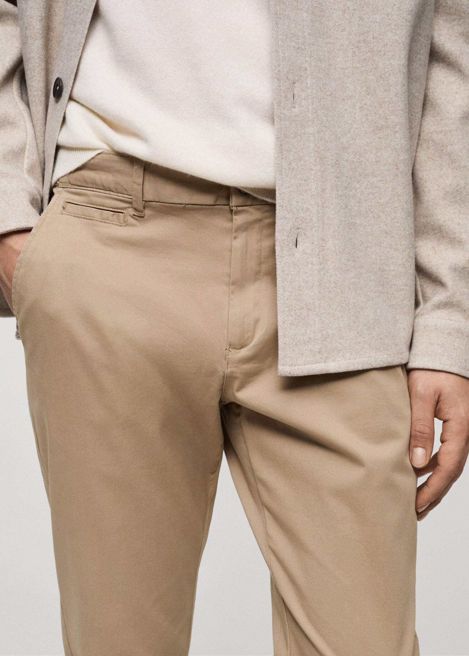 Pantalon coton tapered crop - Détail de l'article 1