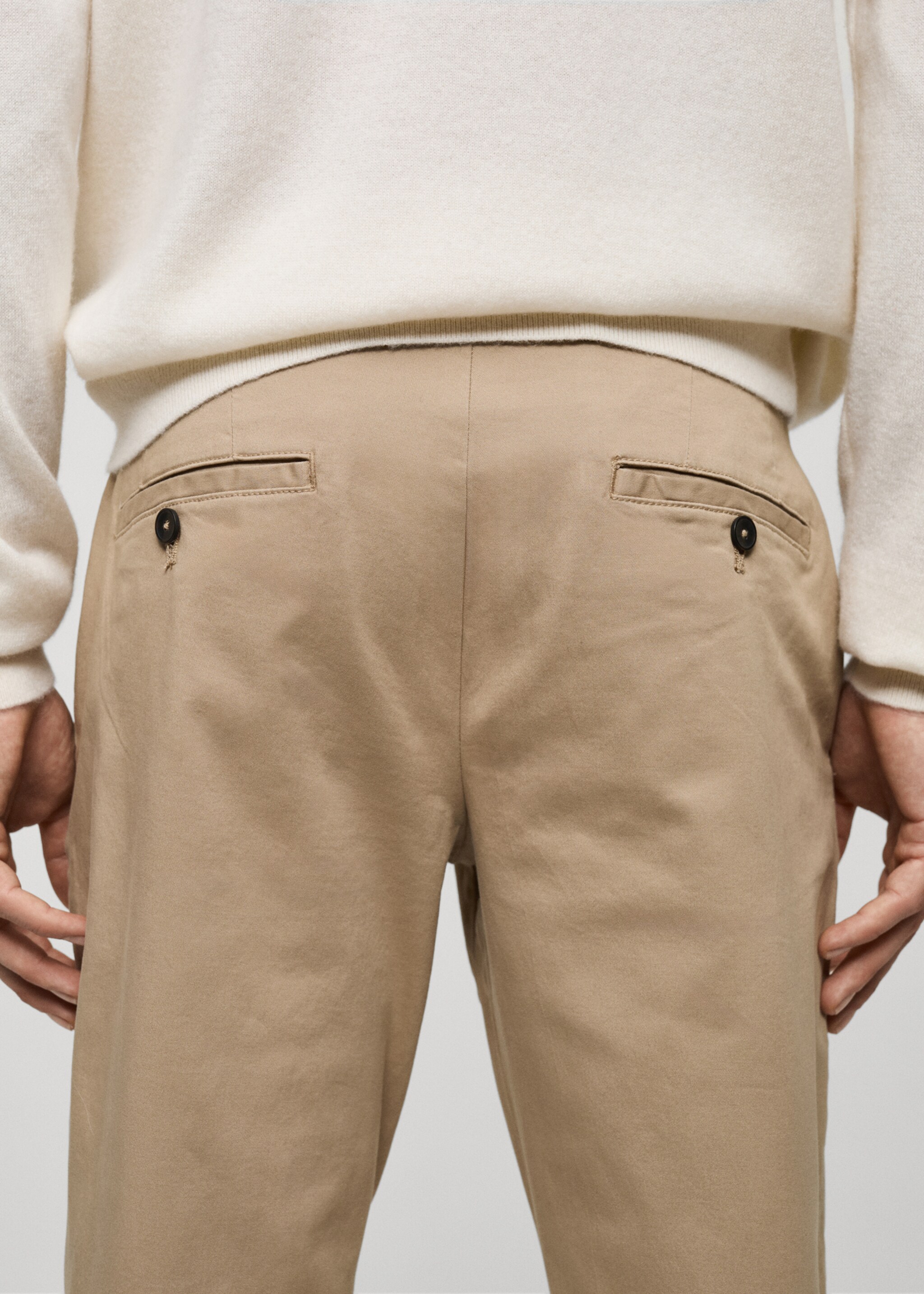 Укороченные брюки tapered из хлопка - Деталь изделия 6