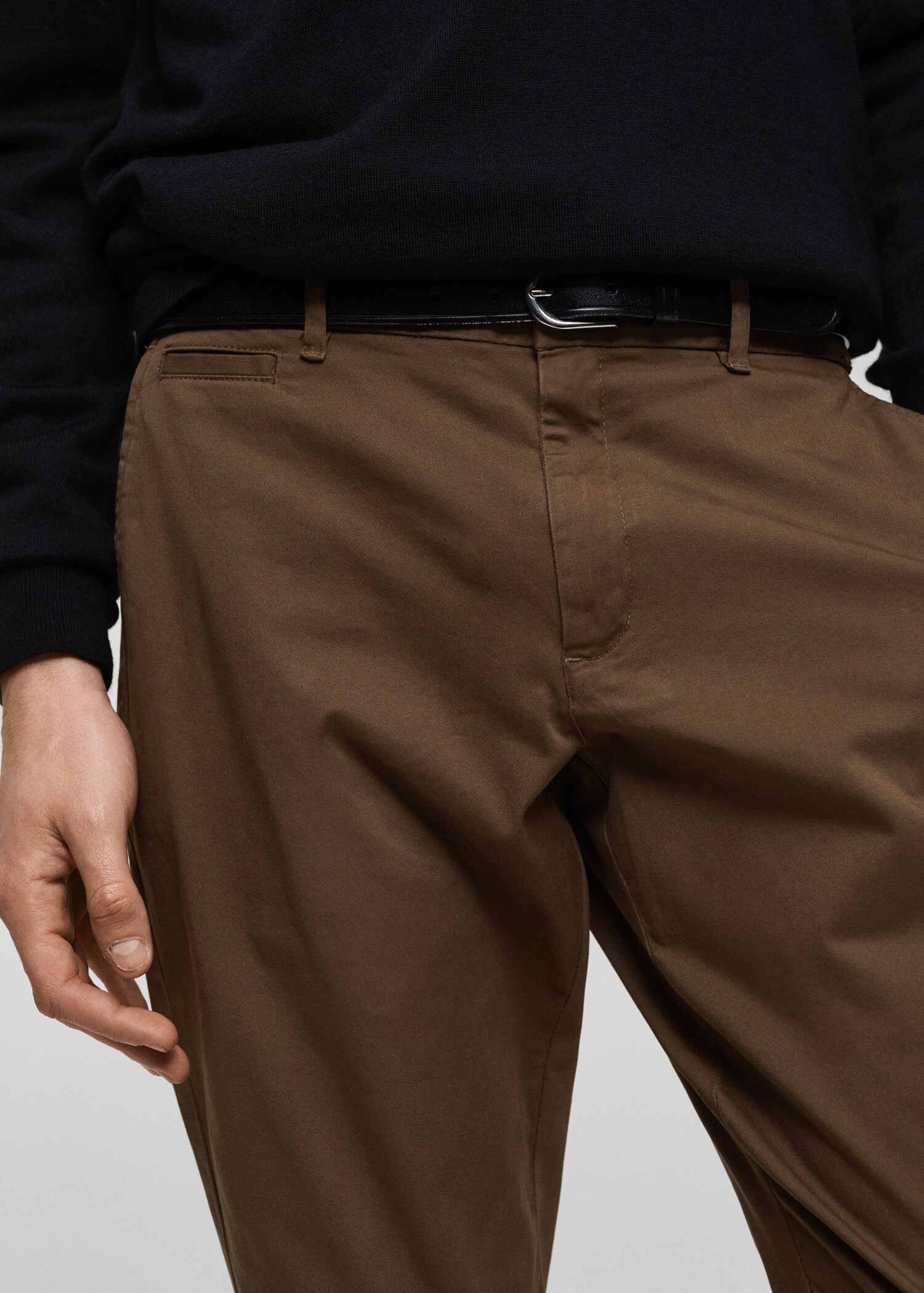 Pantalon coton tapered crop - Détail de l'article 1