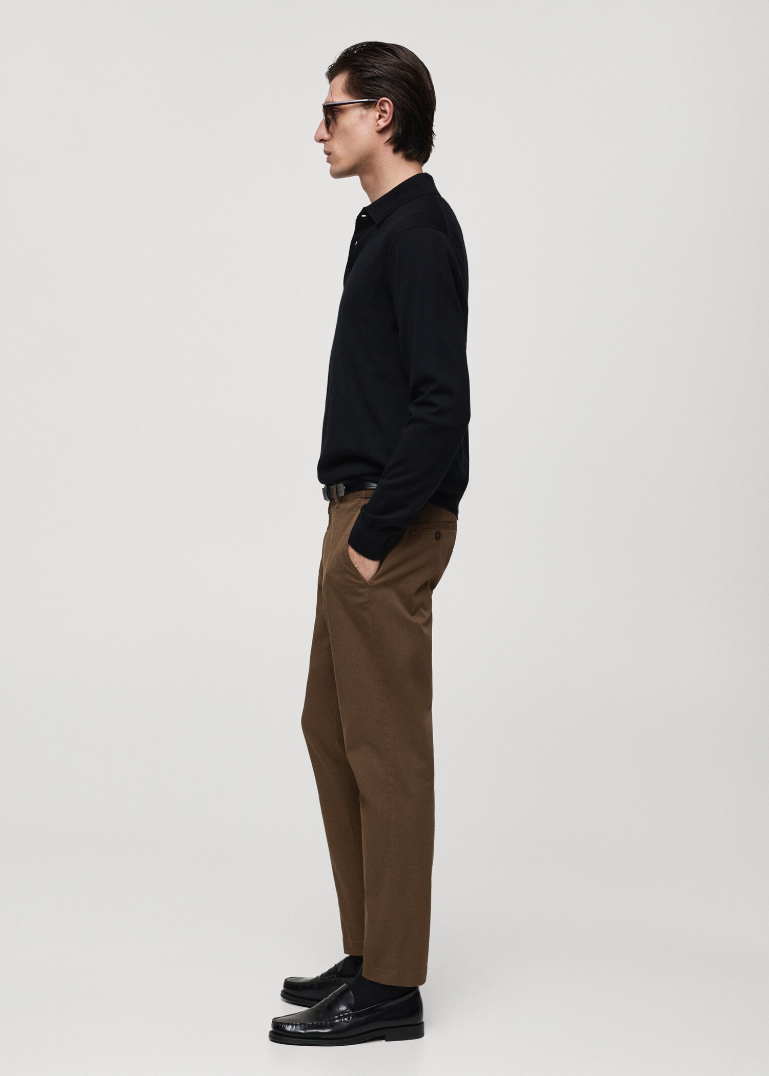 Pantalon coton tapered crop - Détail de l'article 2